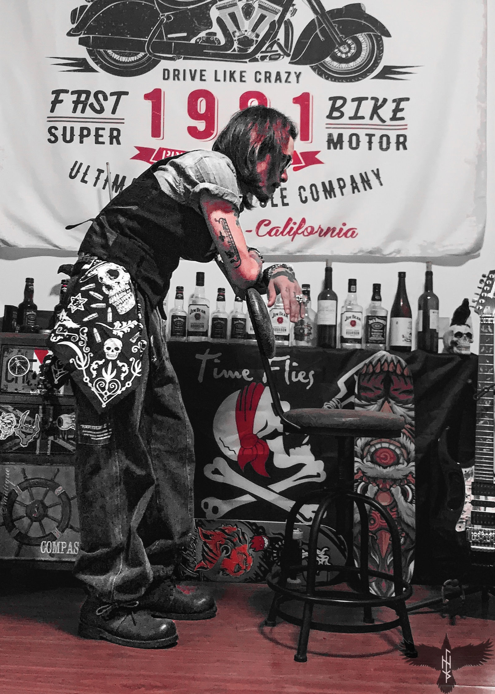 日涂4（原创头巾）插画图片壁纸