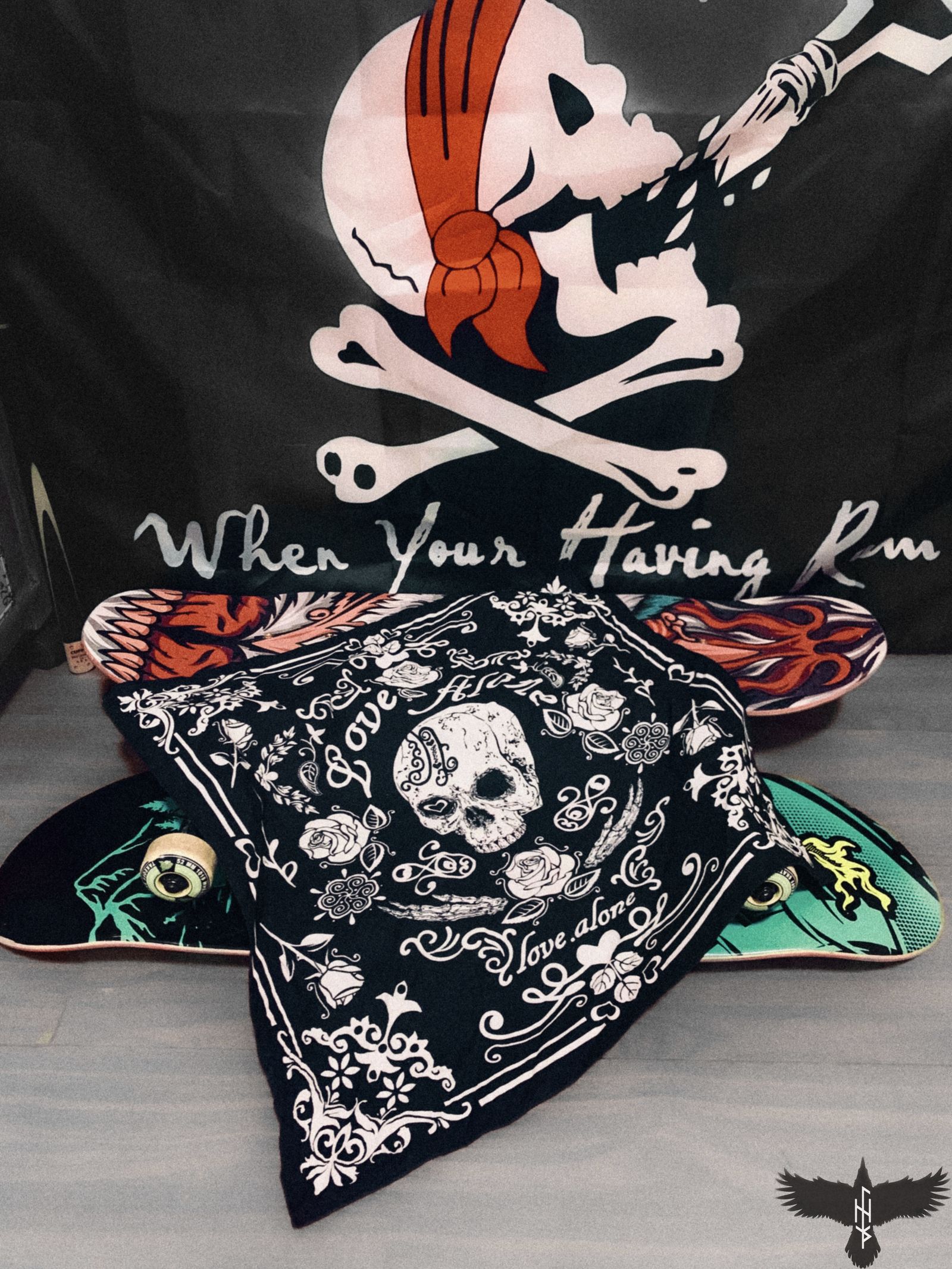 日涂4（原创头巾）插画图片壁纸