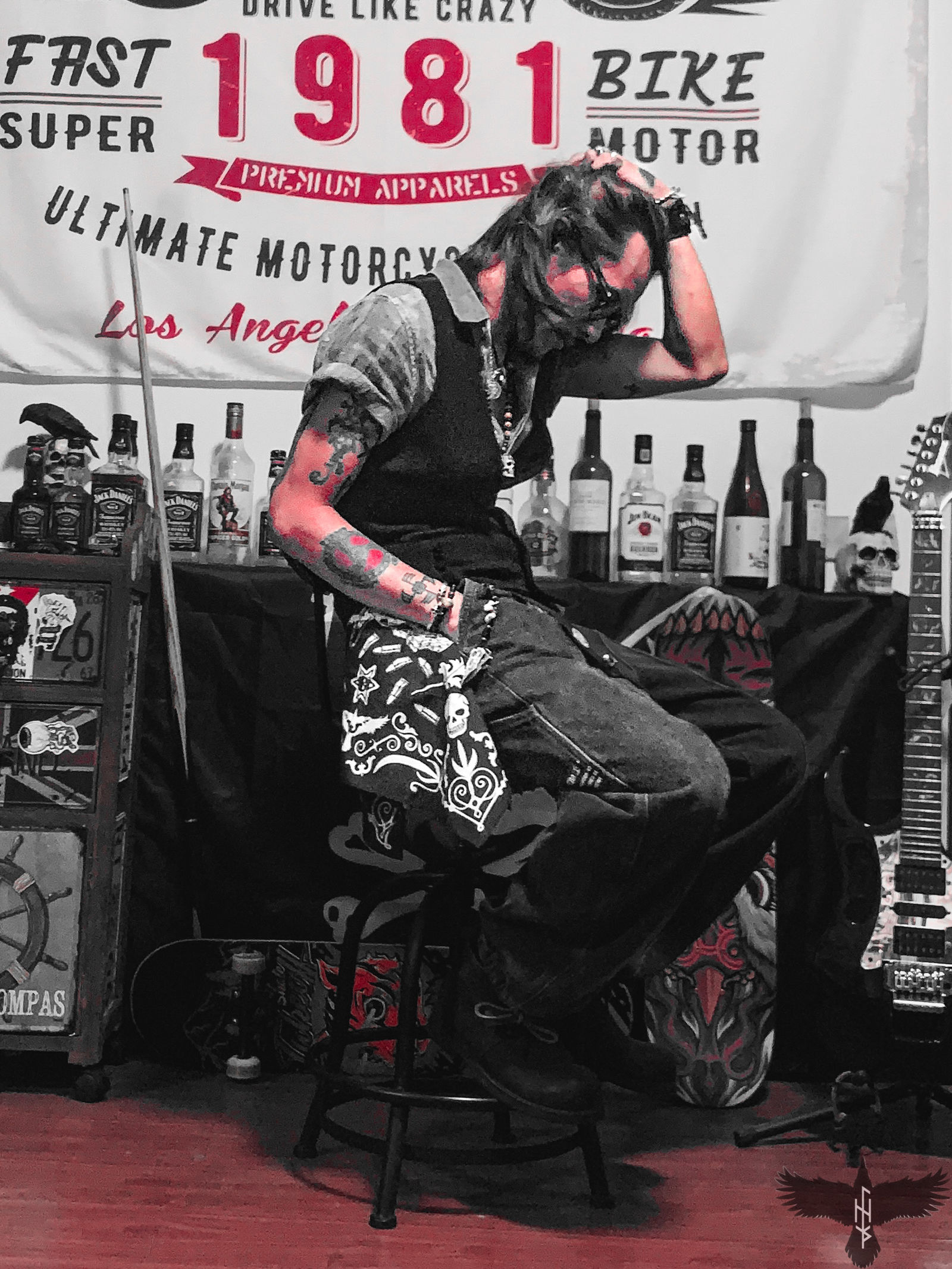 日涂4（原创头巾）插画图片壁纸