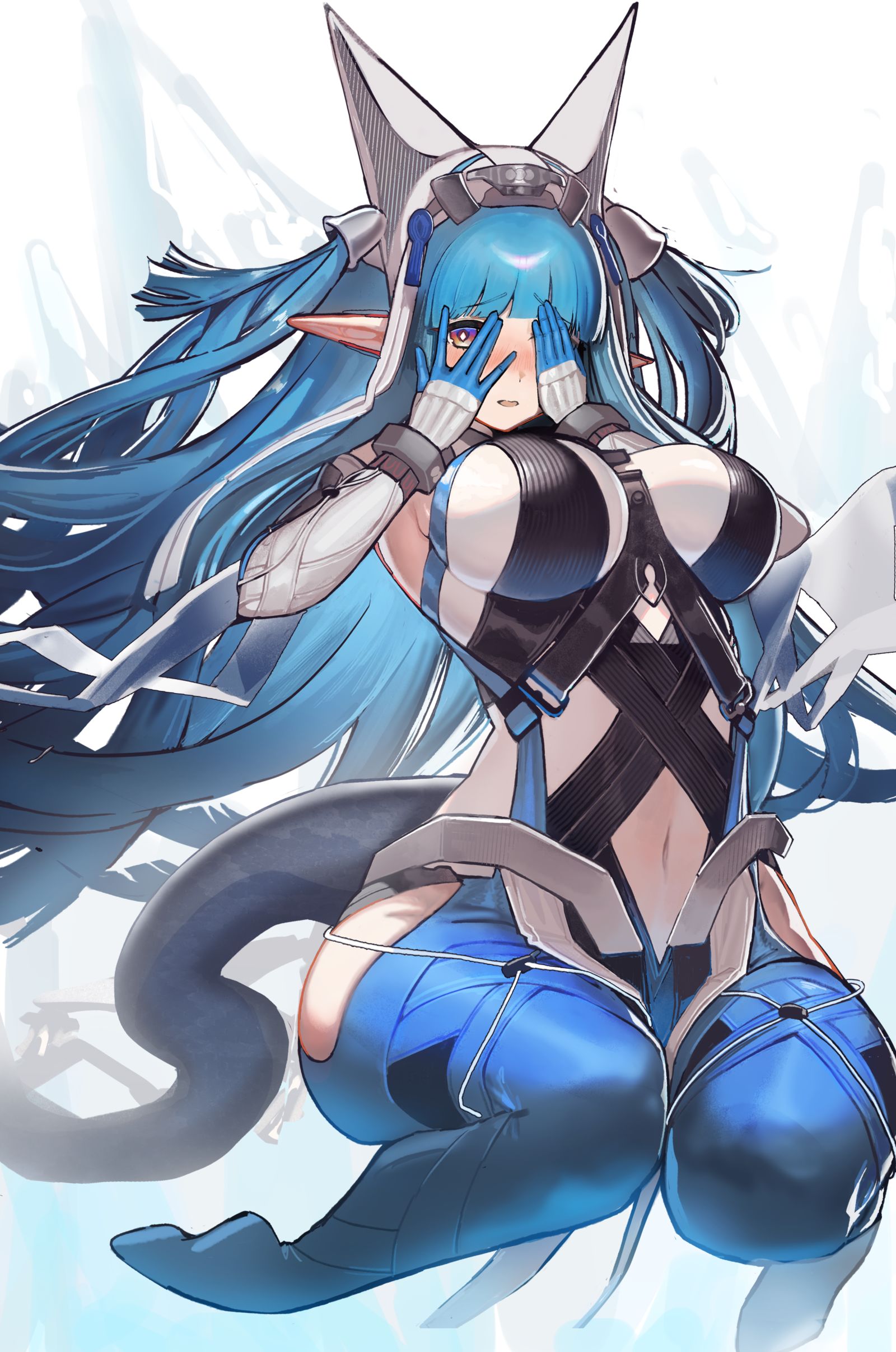 恥ずかしがり屋なラストライトちゃん 插画图片壁纸