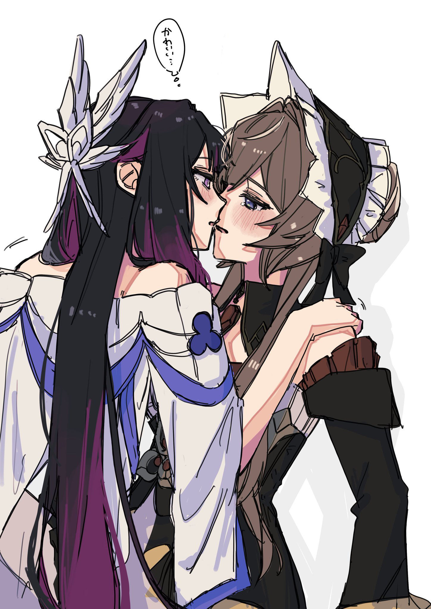 原神百合log插画图片壁纸