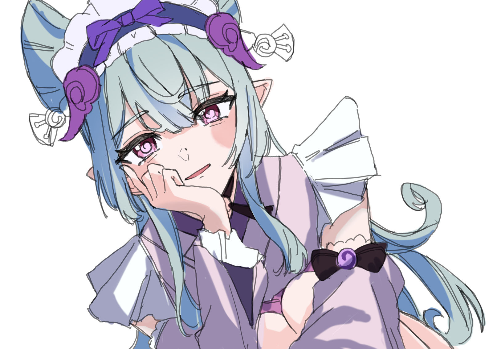 原神百合log插画图片壁纸