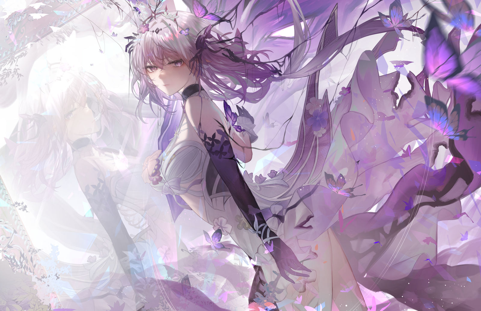 遐蝶插画图片壁纸