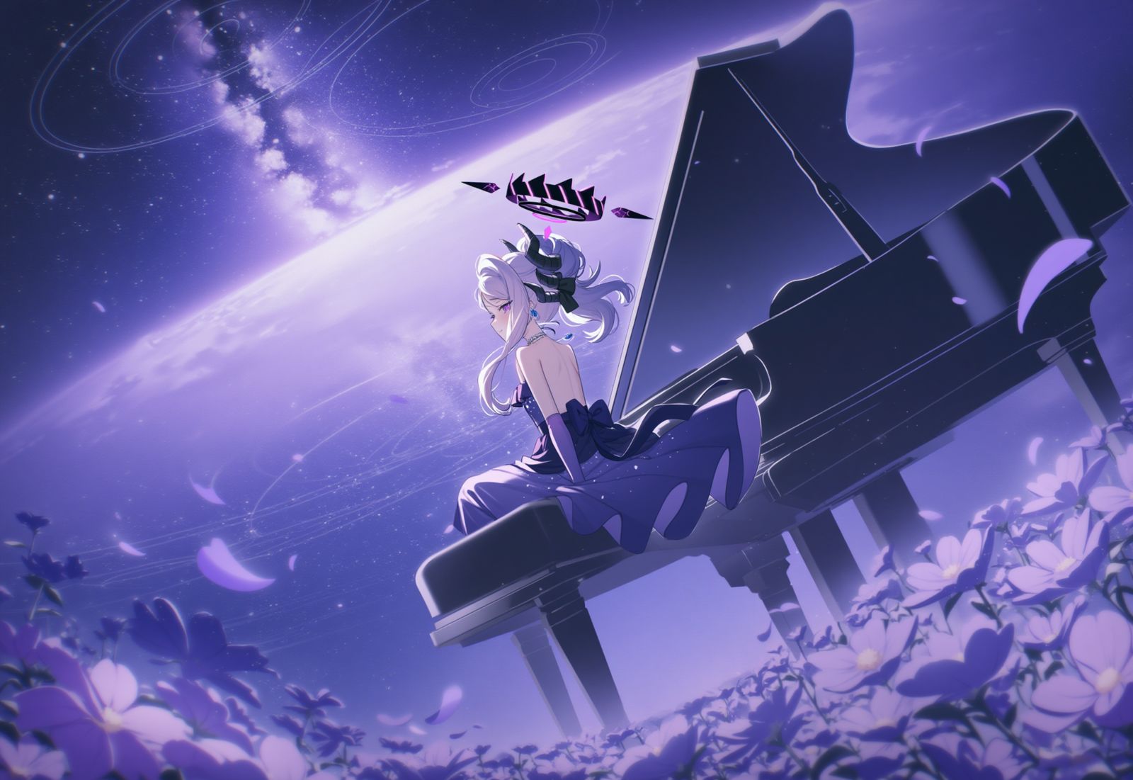 小夜曲插画图片壁纸