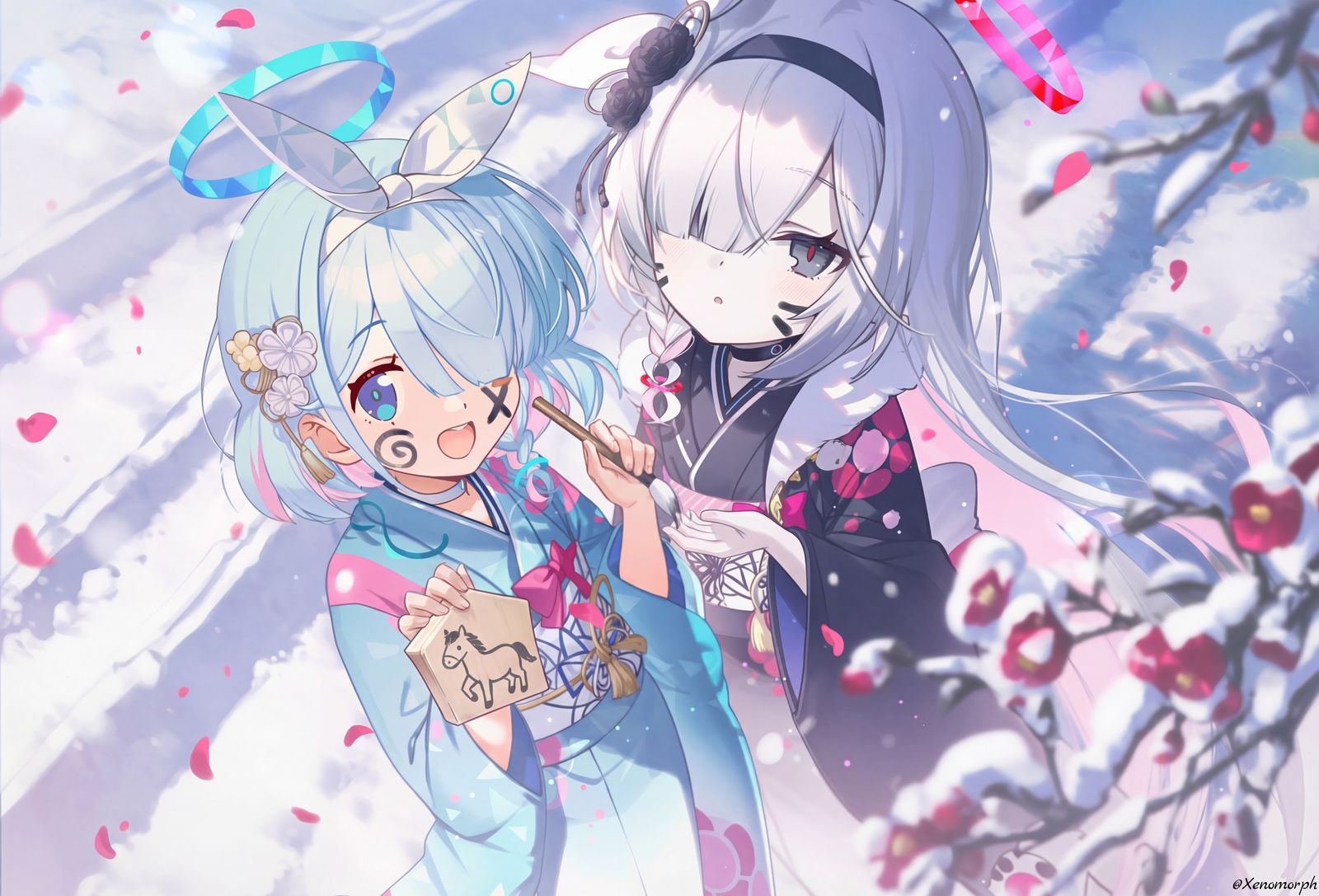 新年小两只头像同人高清图