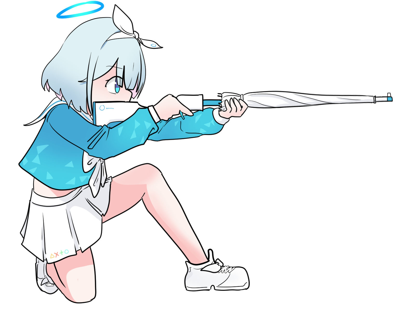 아로나 총插画图片壁纸