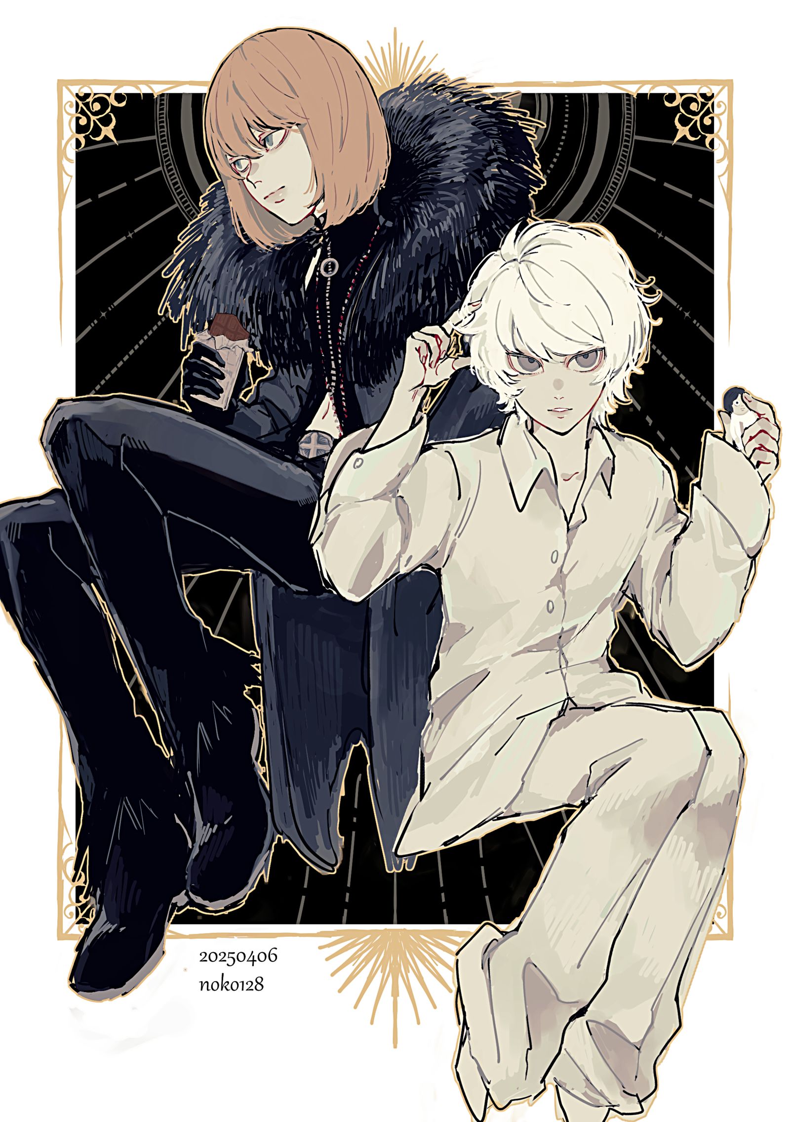 DEATH NOTE log插画图片壁纸