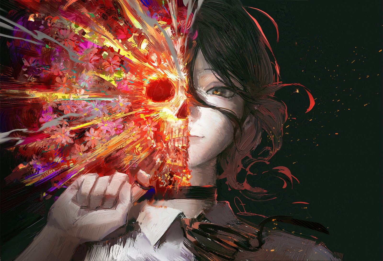 花火插画图片壁纸