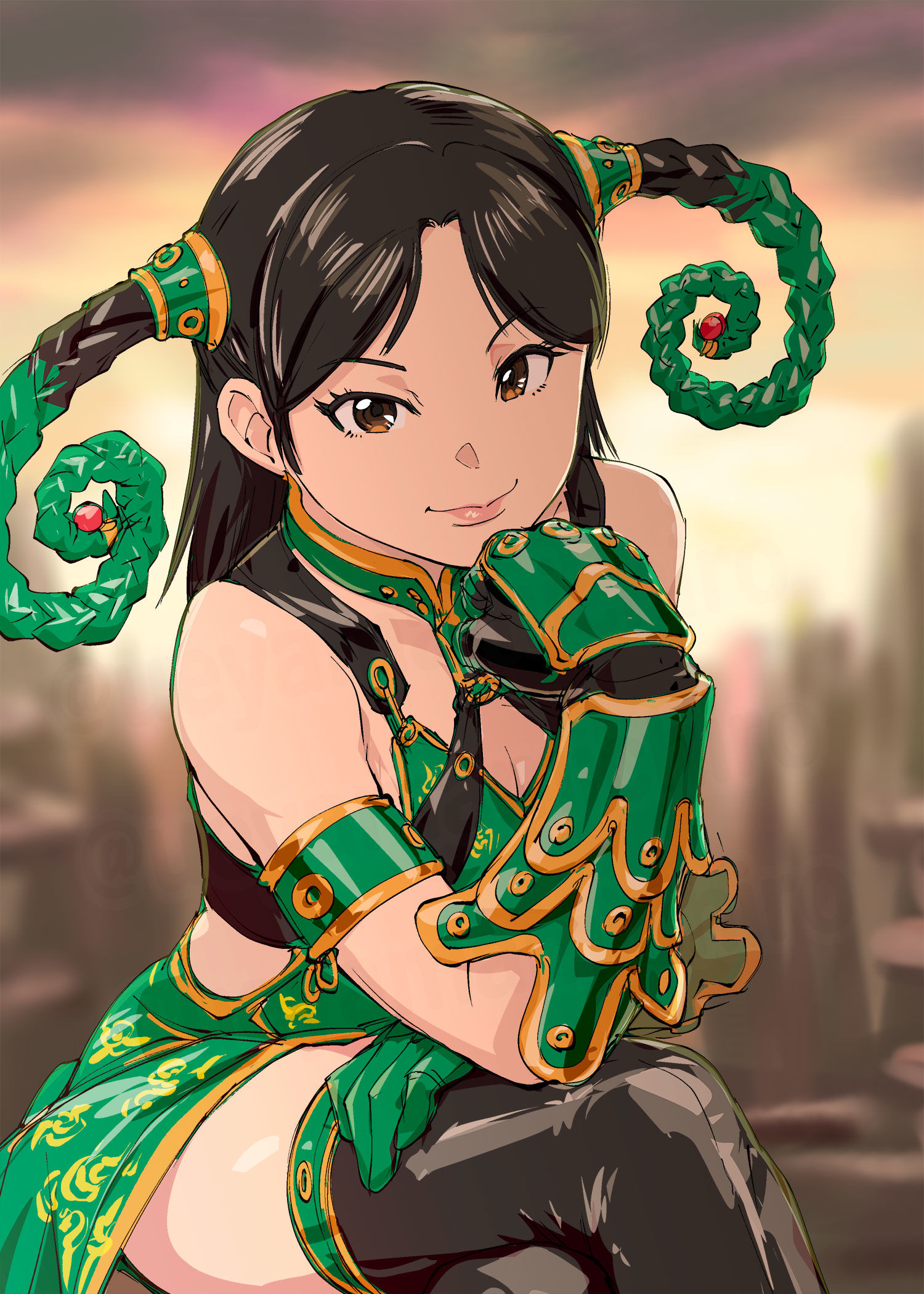 幹部系女子插画图片壁纸