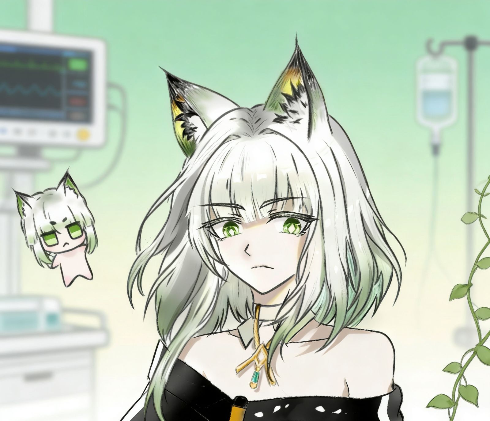 给亲友画的明日方舟凯尔希同人头像头像同人高清图