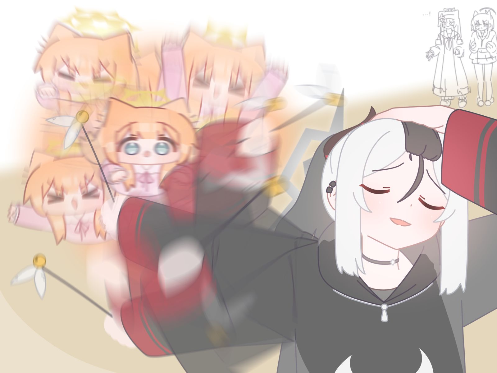 catplaytimemaster插画图片壁纸