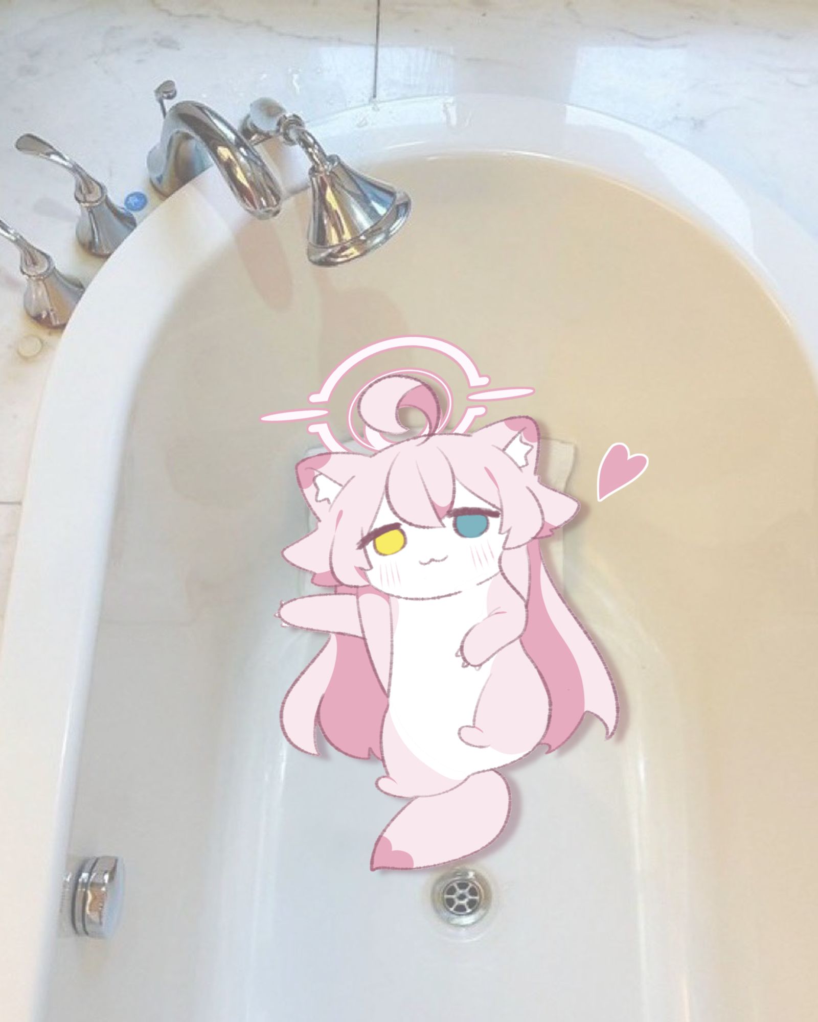 穏やかな入浴時間 ホシノイタチ !!插画图片壁纸