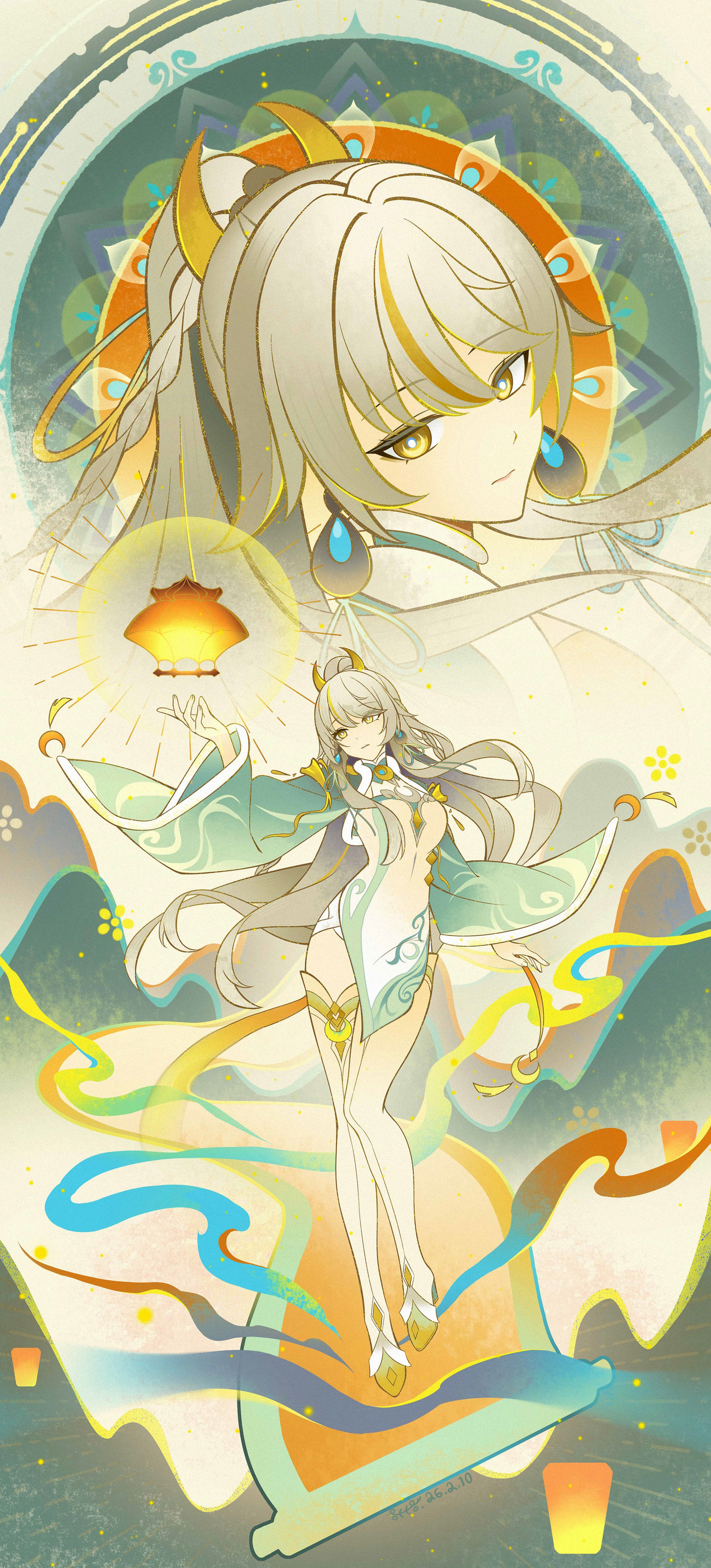 【原神】仙人！白马仙人！！！！插画图片壁纸