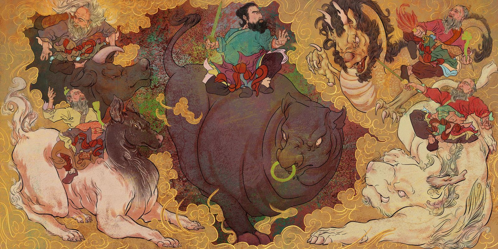 封神演义-老子一气化三清头像同人高清图