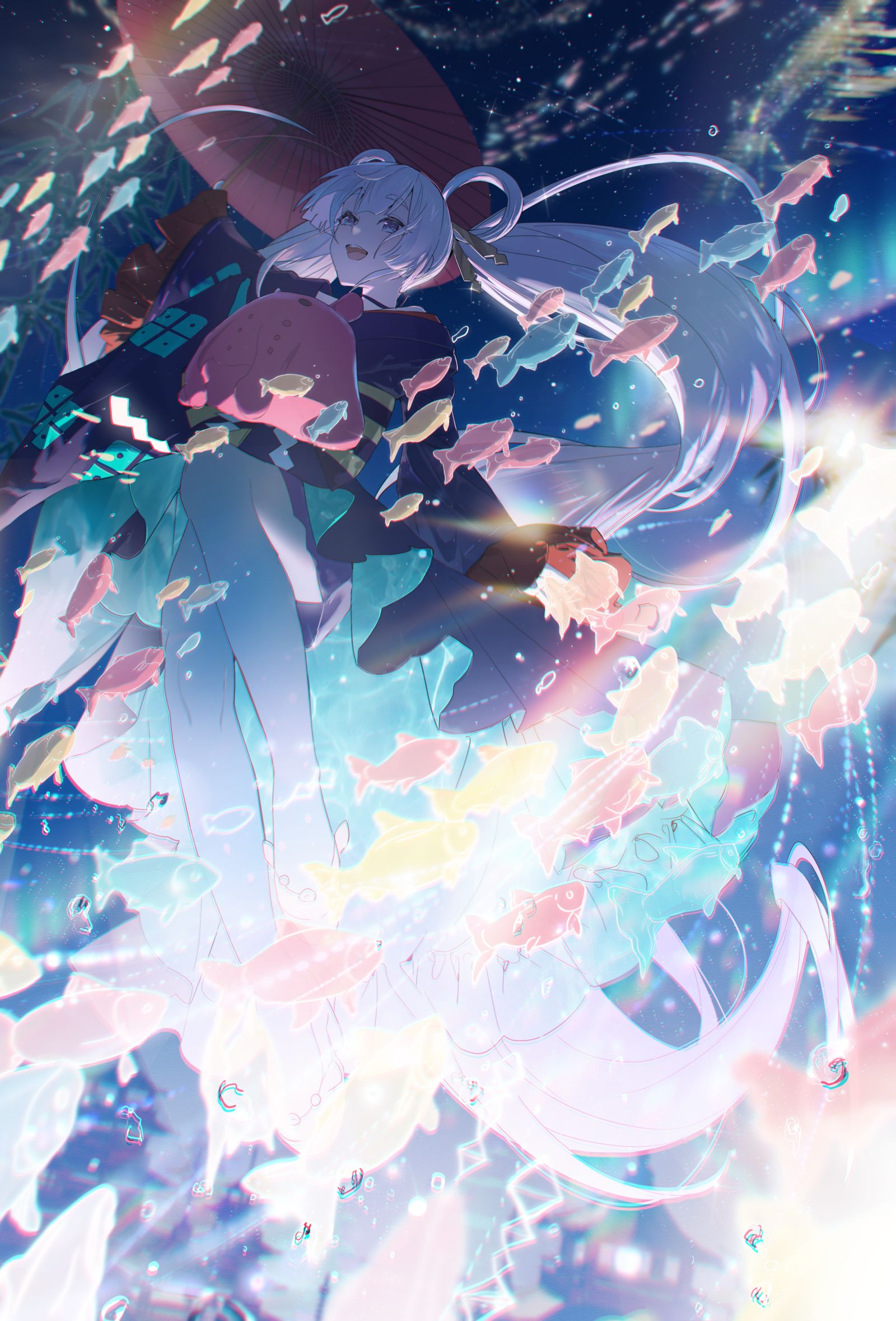 星降る海插画图片壁纸