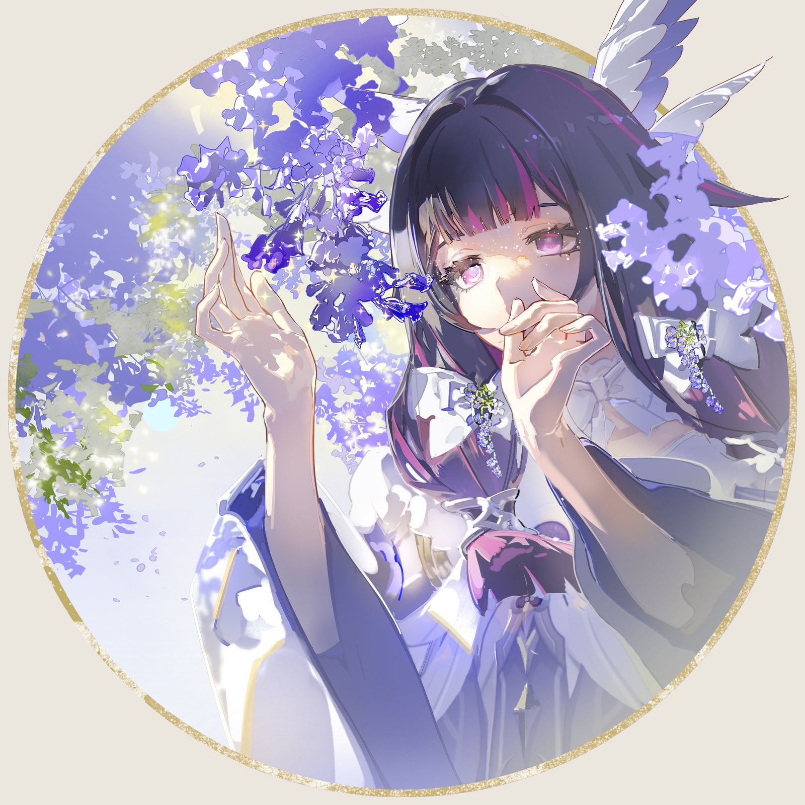 蓝花楹插画图片壁纸