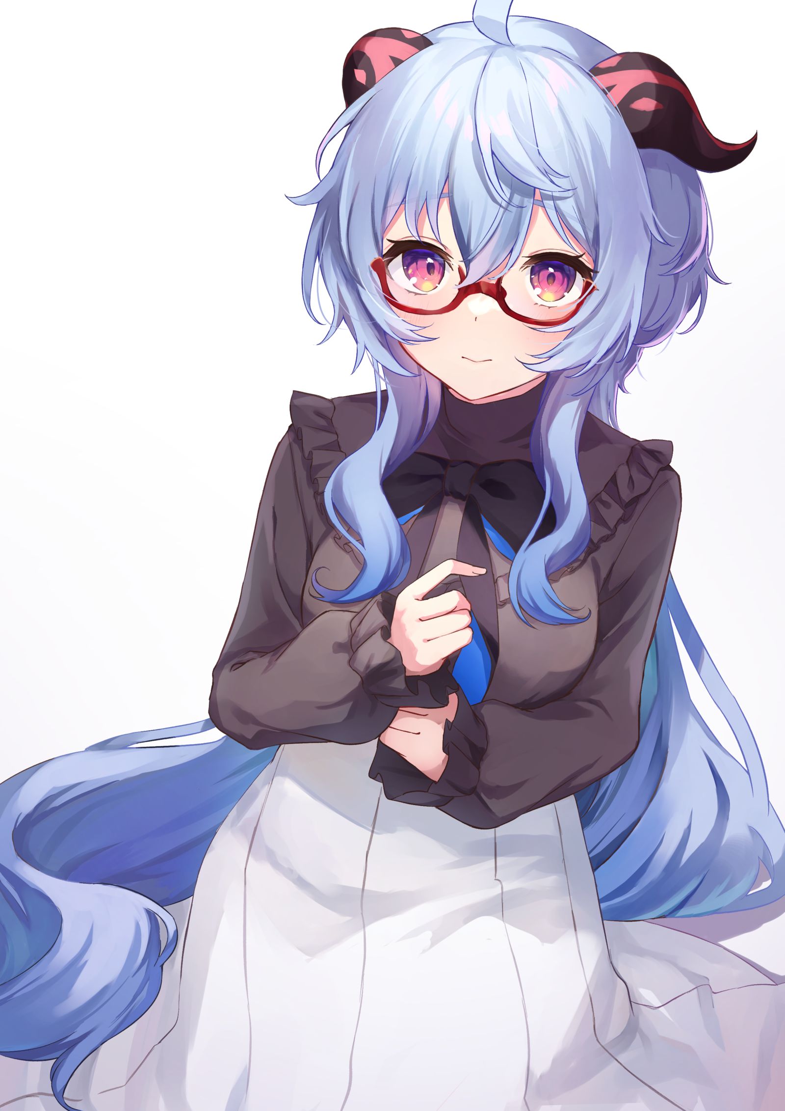 眼鏡甘雨头像同人高清图