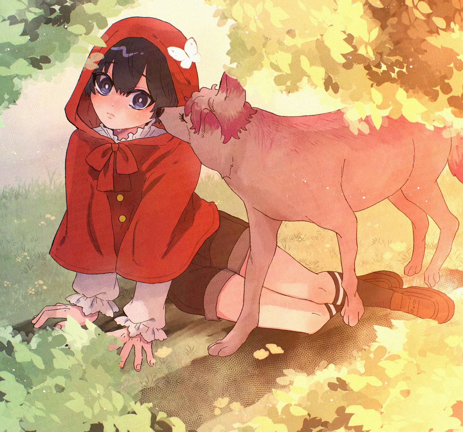 「僕の可愛い赤ずきん」⚠️獣化头像同人高清图