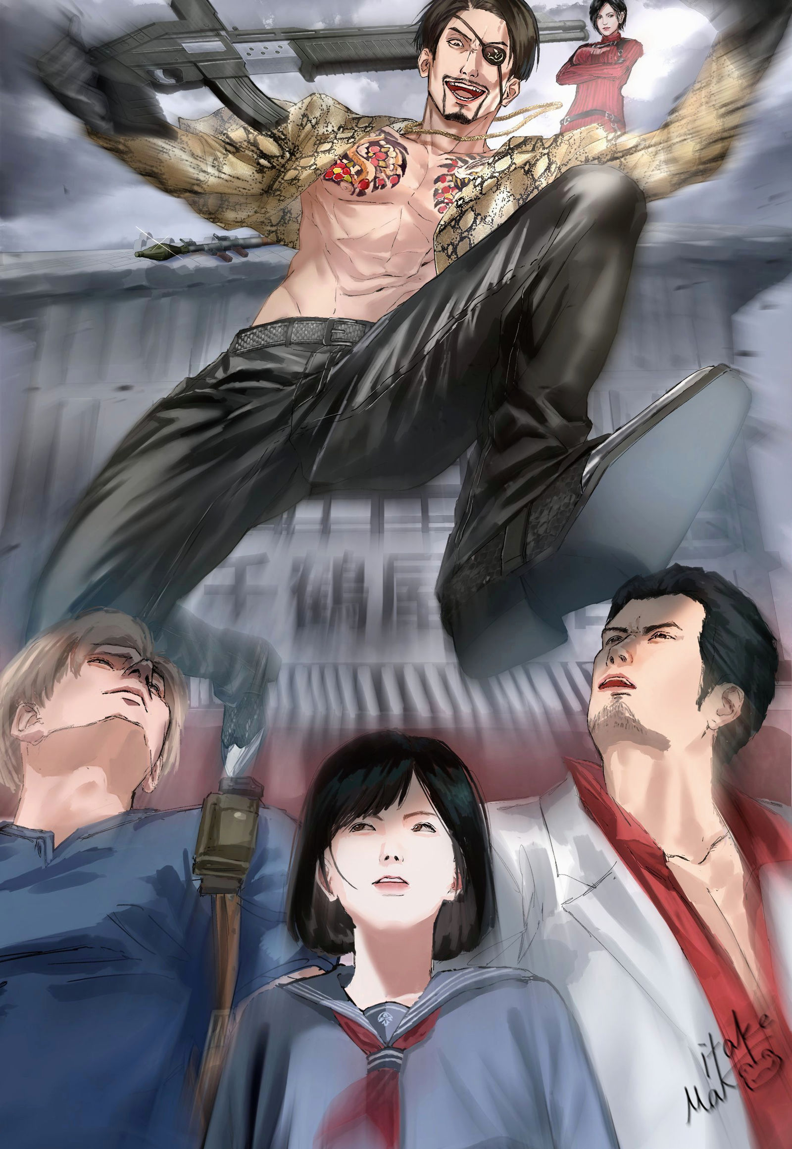 どこでも真島&エイダ