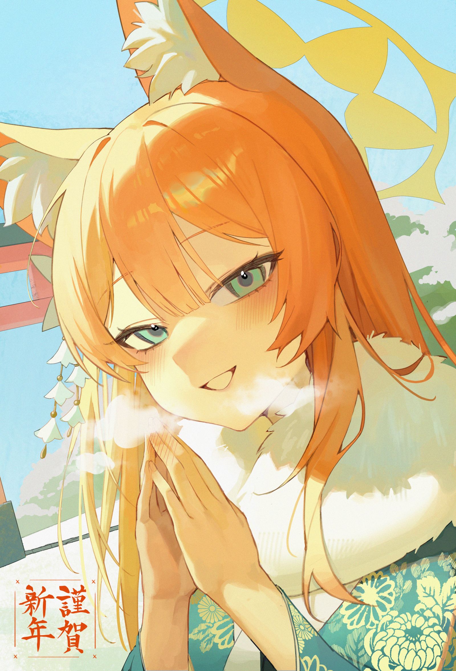 伊落マリー（新年）插画图片壁纸