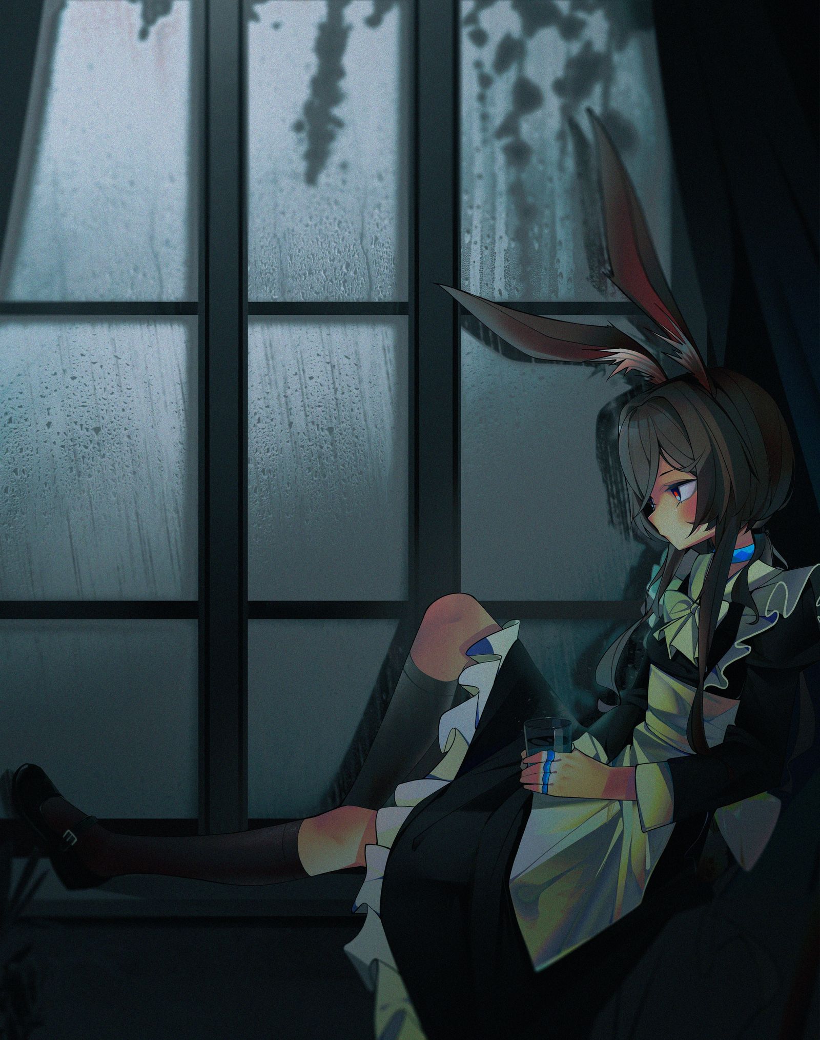 雨-明日方舟绘画