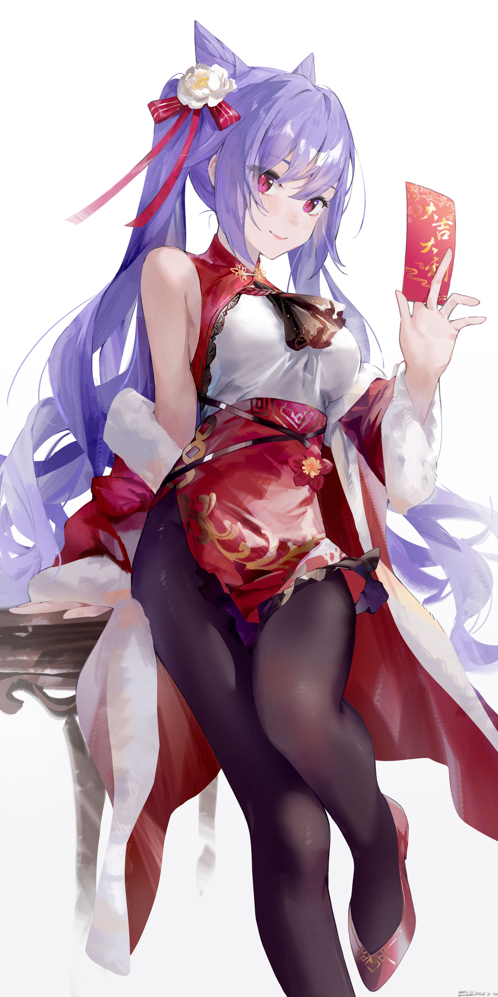 大吉大利(´･ω･`)插画图片壁纸