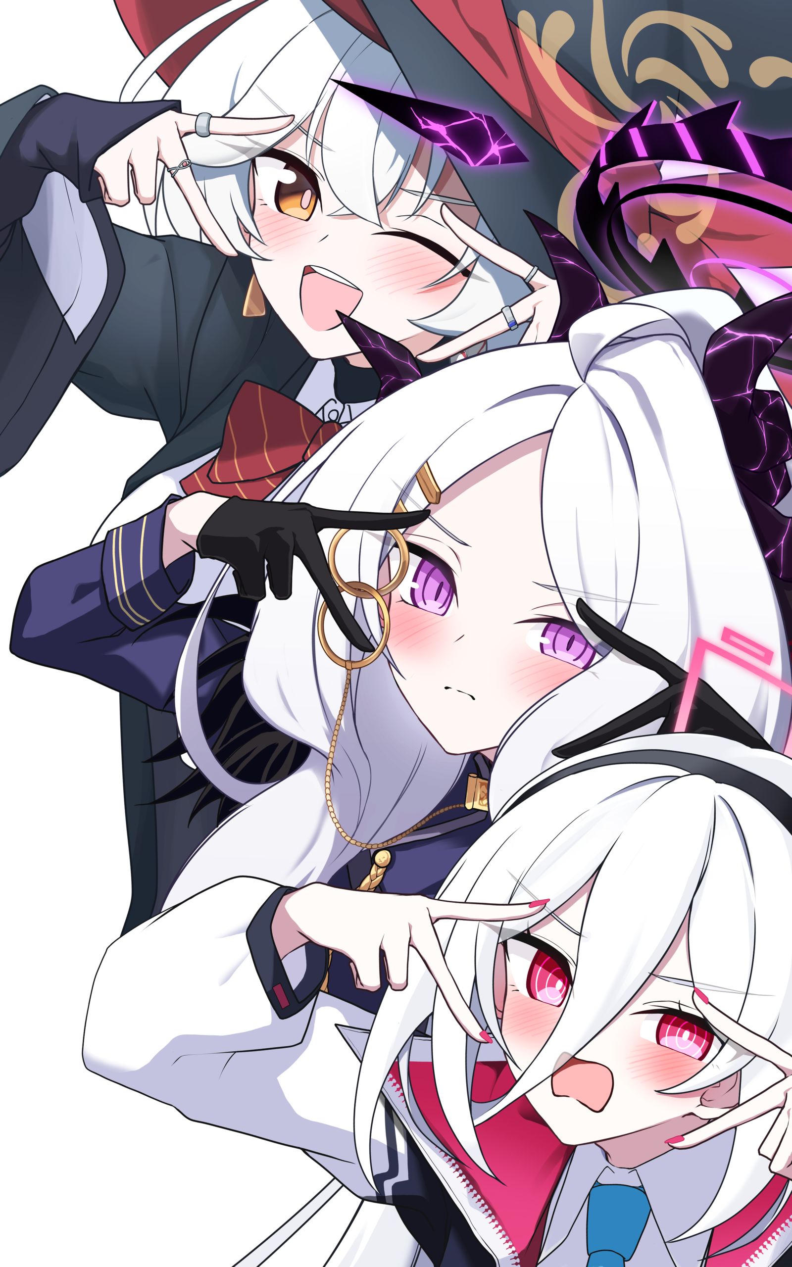 ケイちゃん達にかわいいポーズを教えてあげたい(白い子繋がり)头像同人高清图