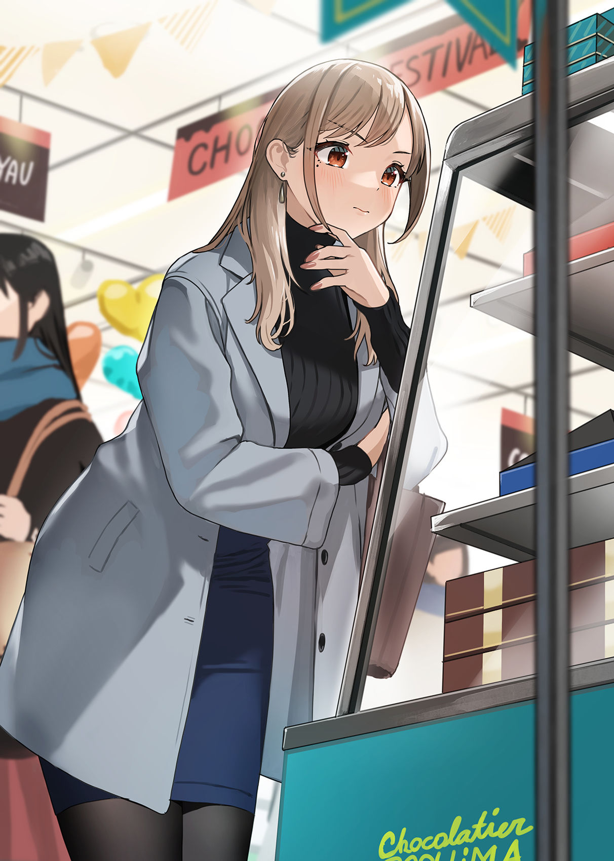 バレンタインの催事に来た赤織さん头像同人高清图