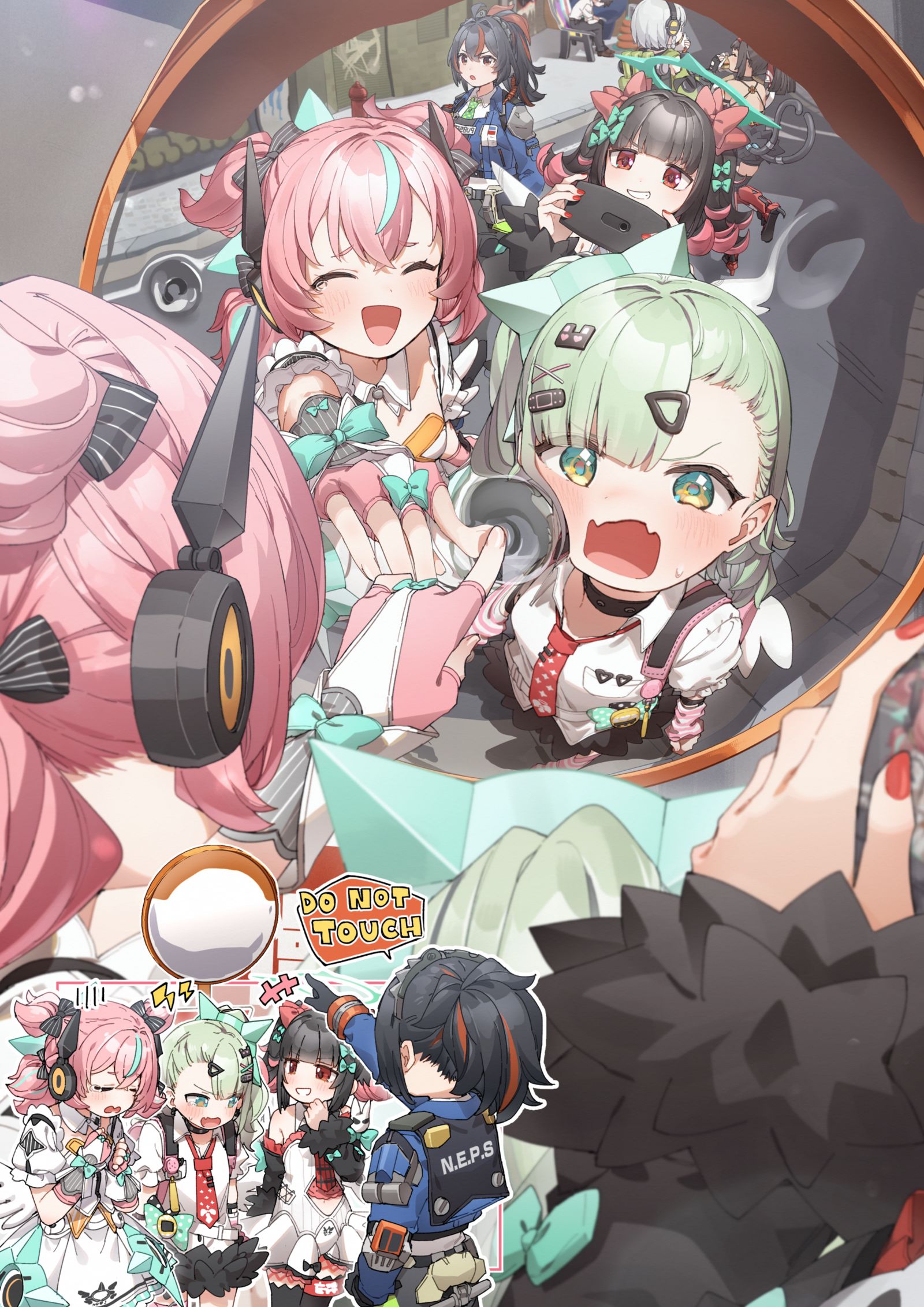 ちなつちゃん、変な顔～！