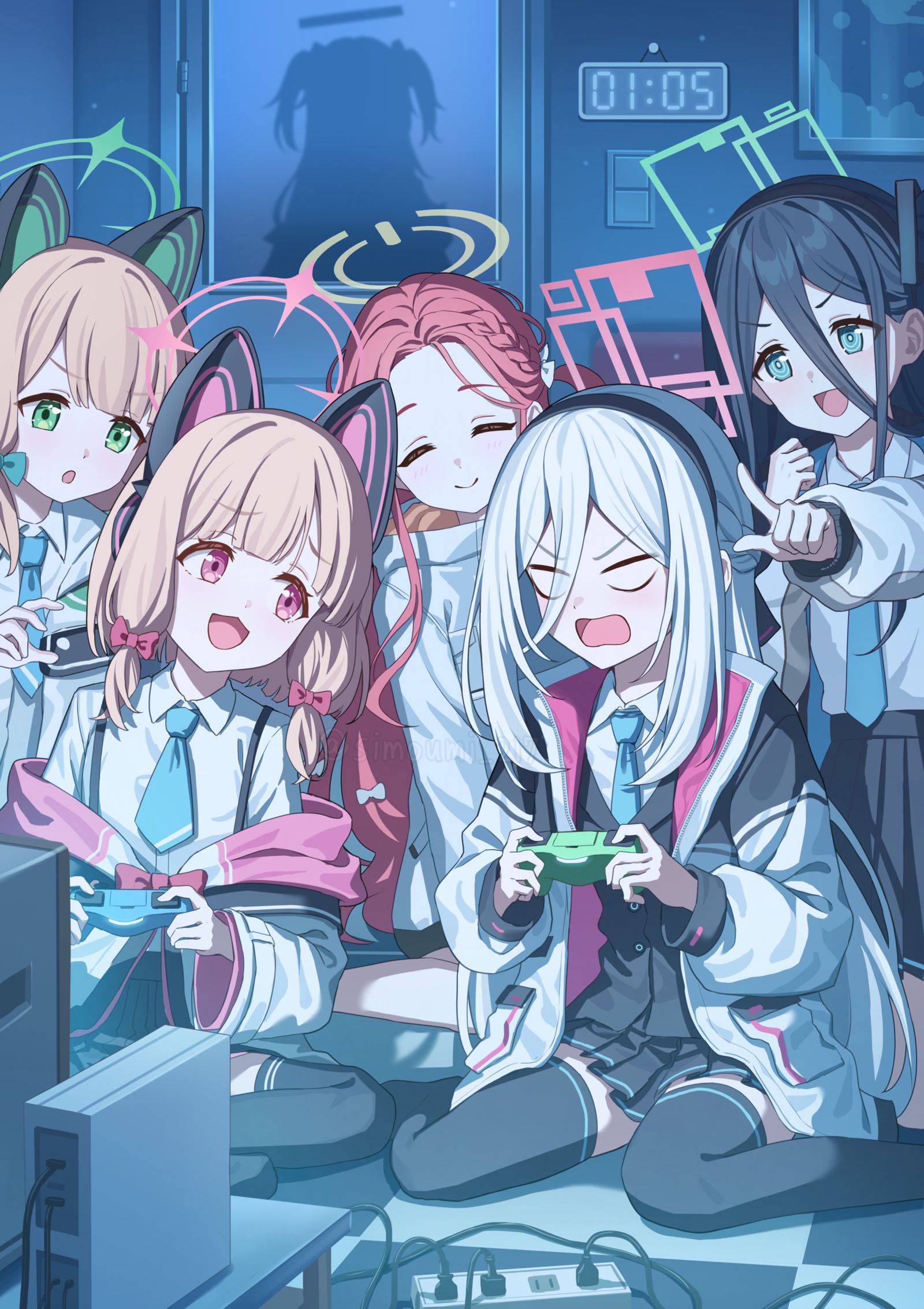 夜ふかし插画图片壁纸