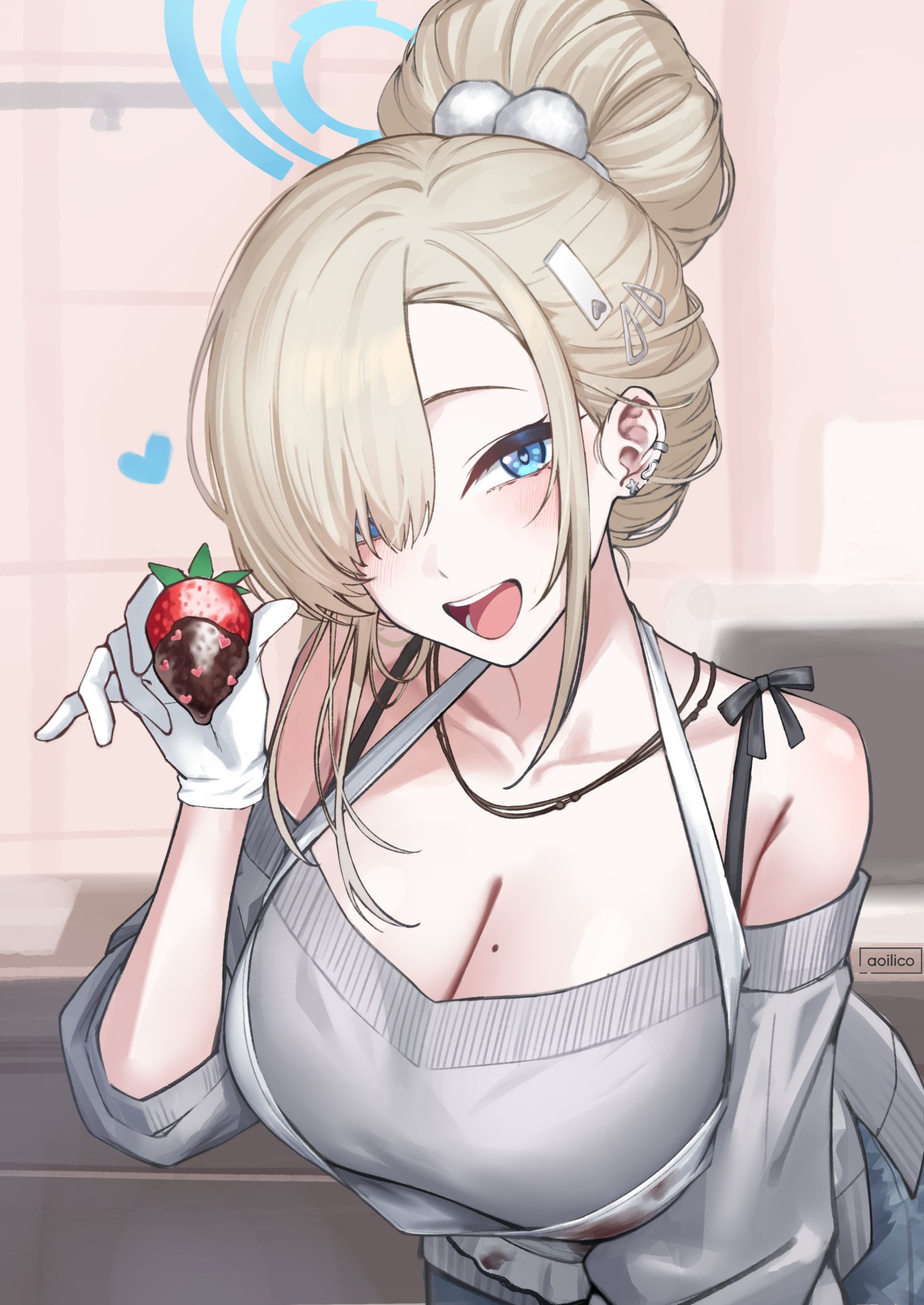 バレンタインアスナ头像同人高清图