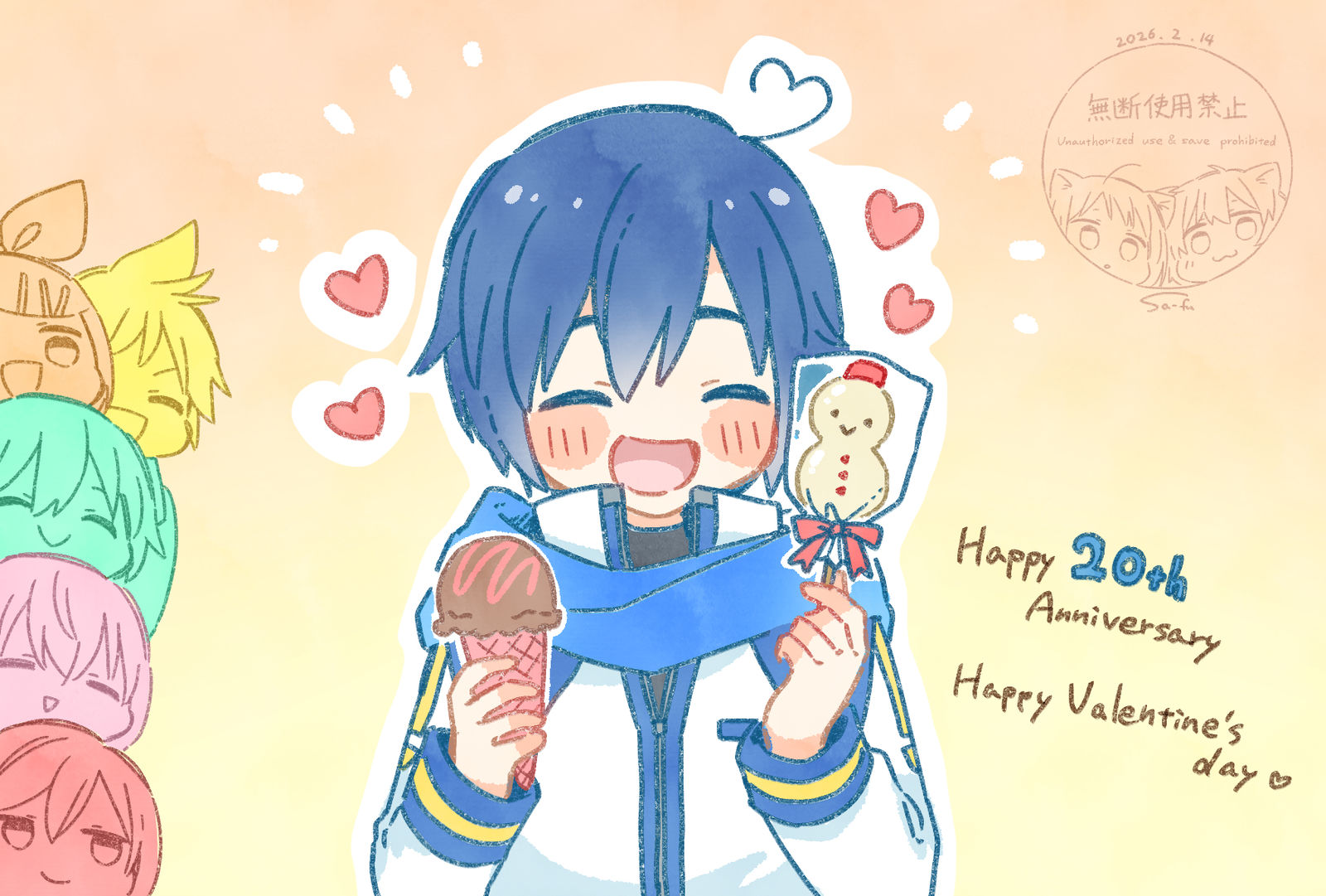 チョコどうじょ！插画图片壁纸