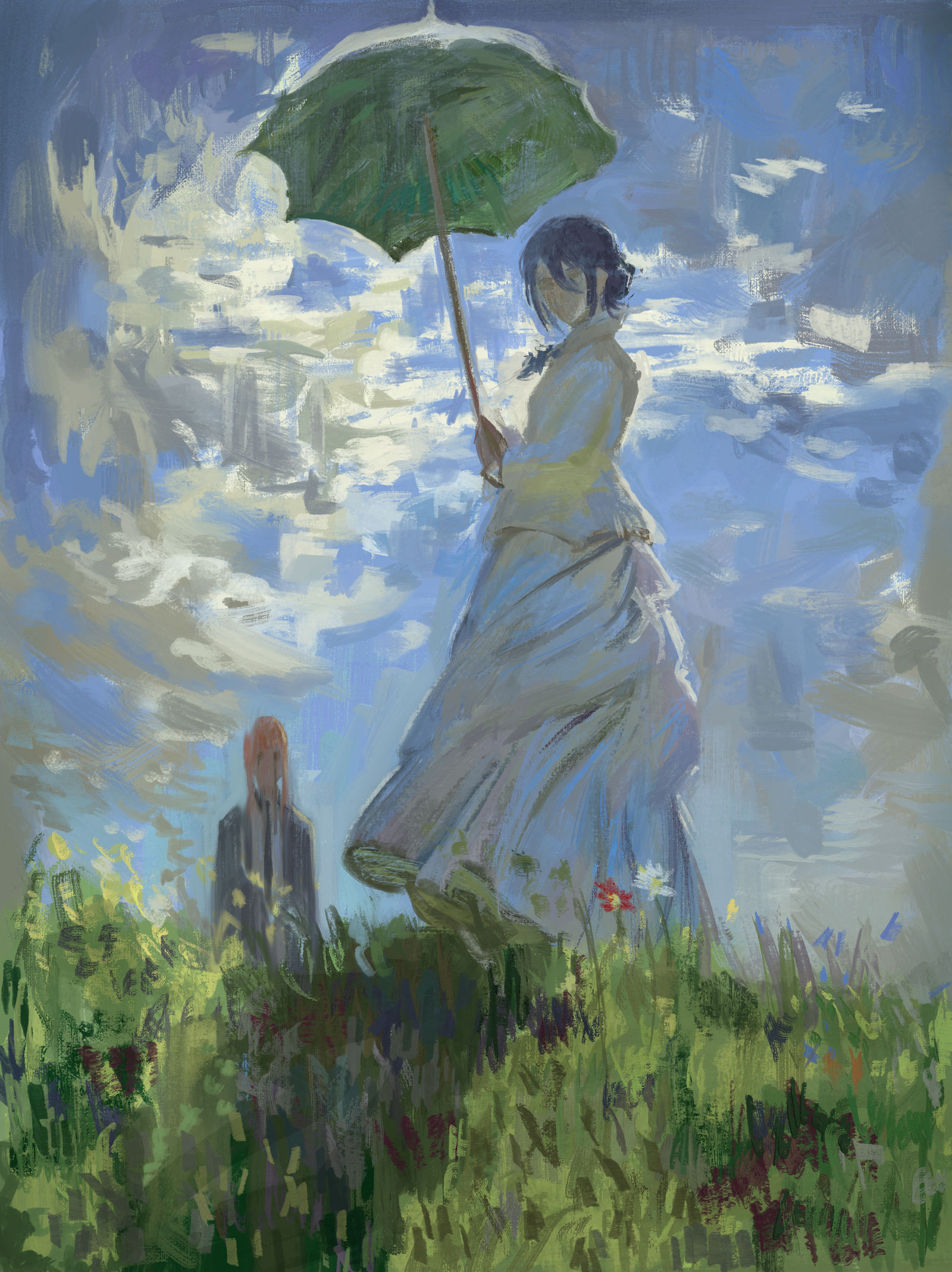Reze study (after Monet)