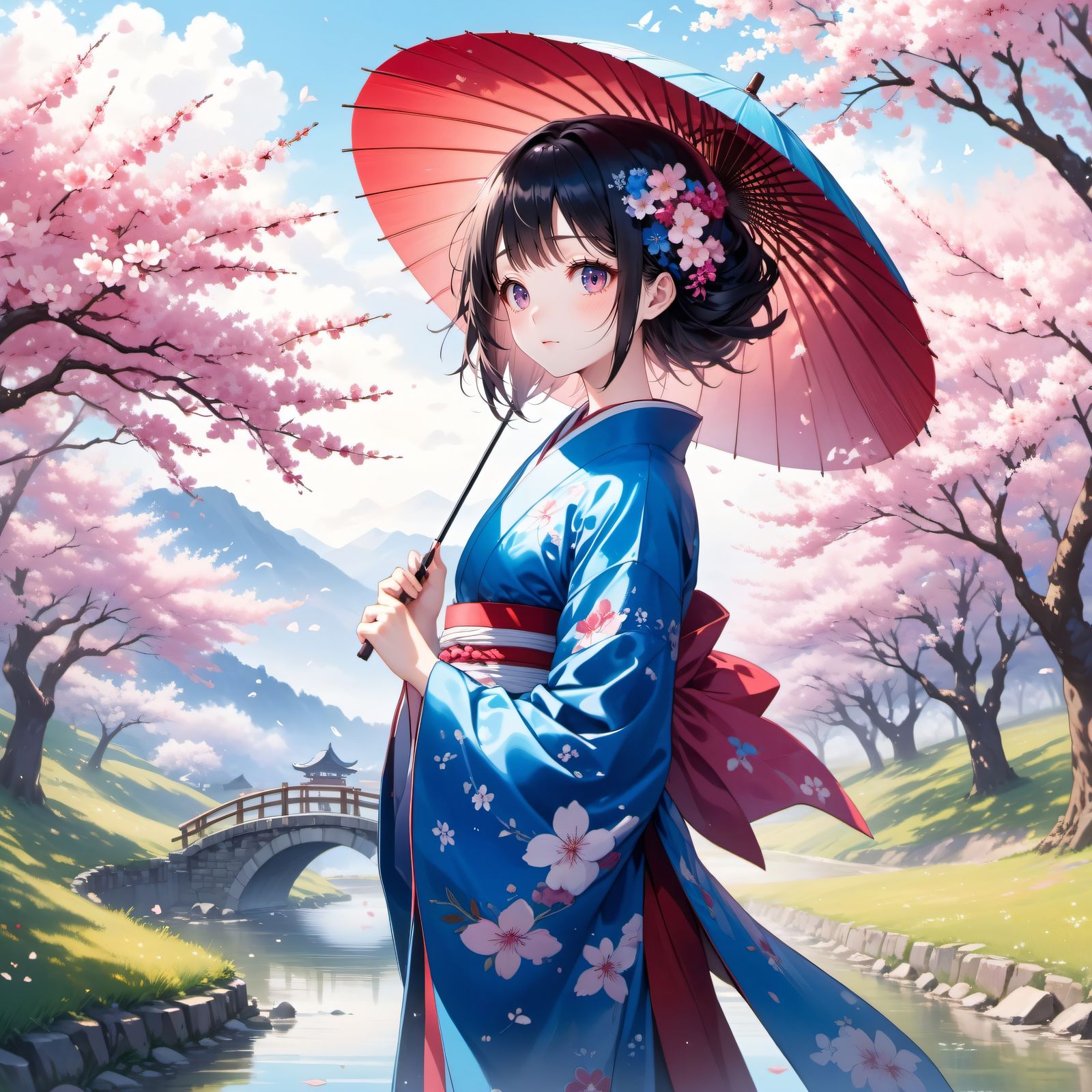 樱花少女头像同人高清图