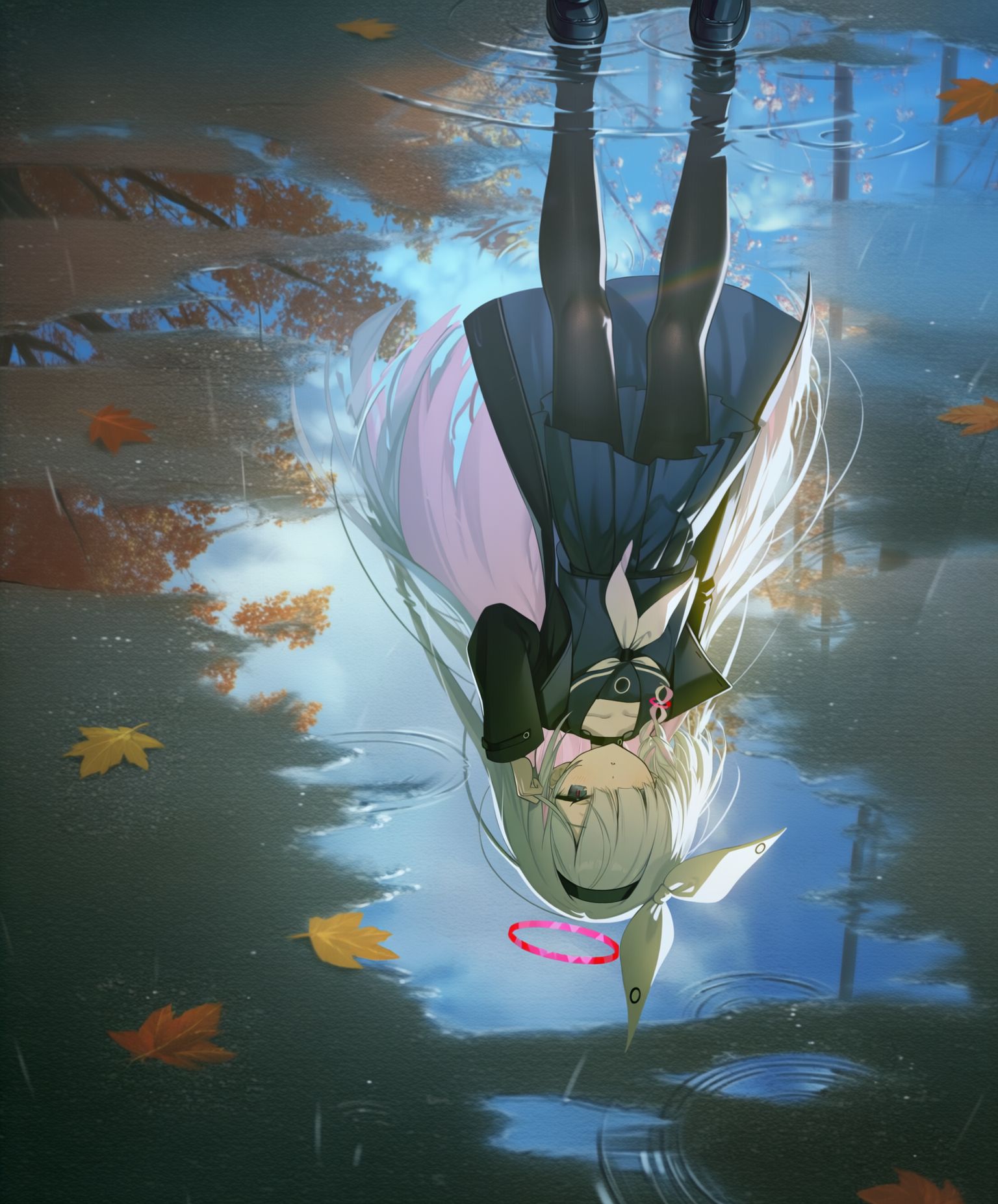 倒影-AIイラスト女孩子