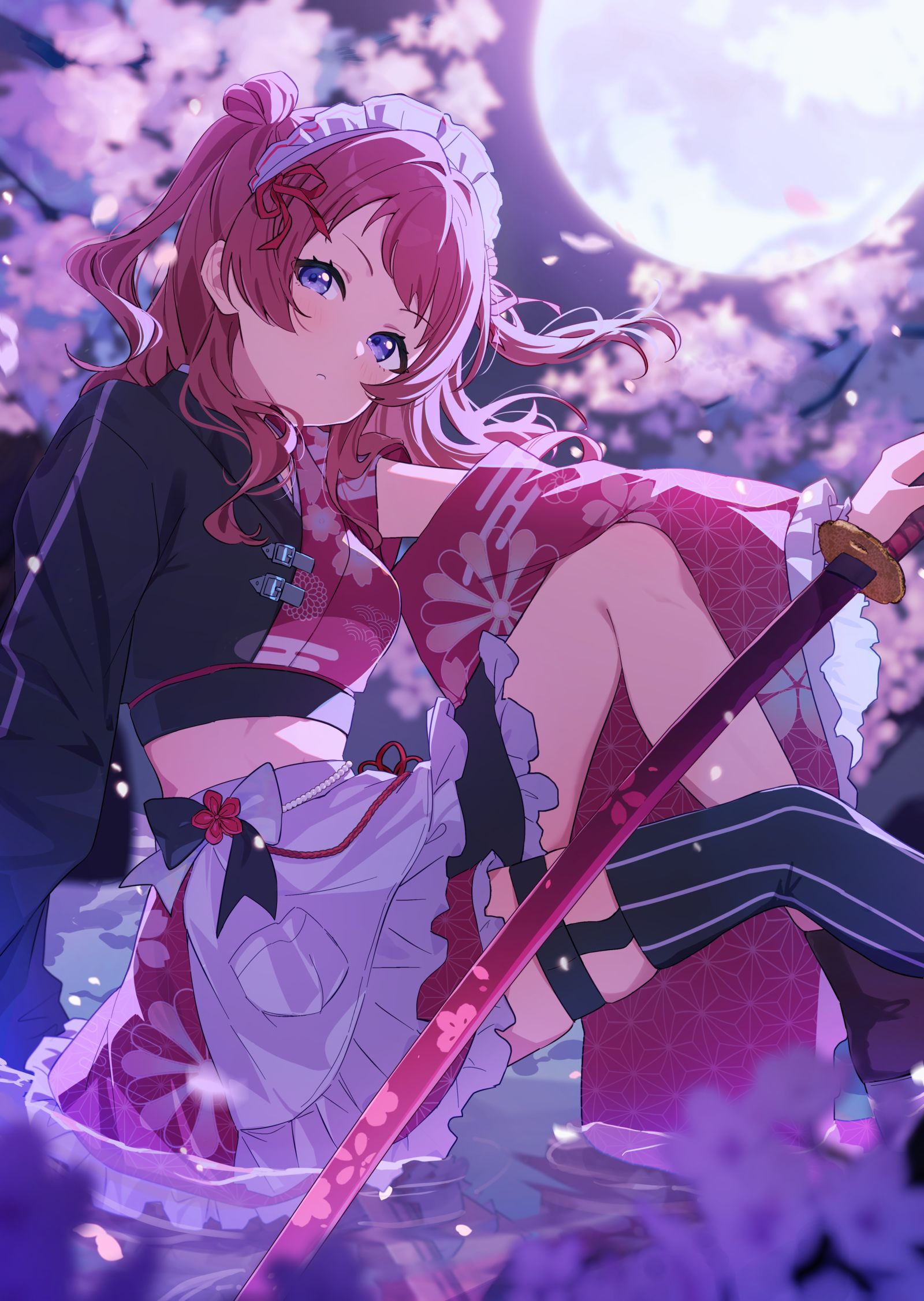 和風メイド咲季-学園アイドルマスター学园偶像大师