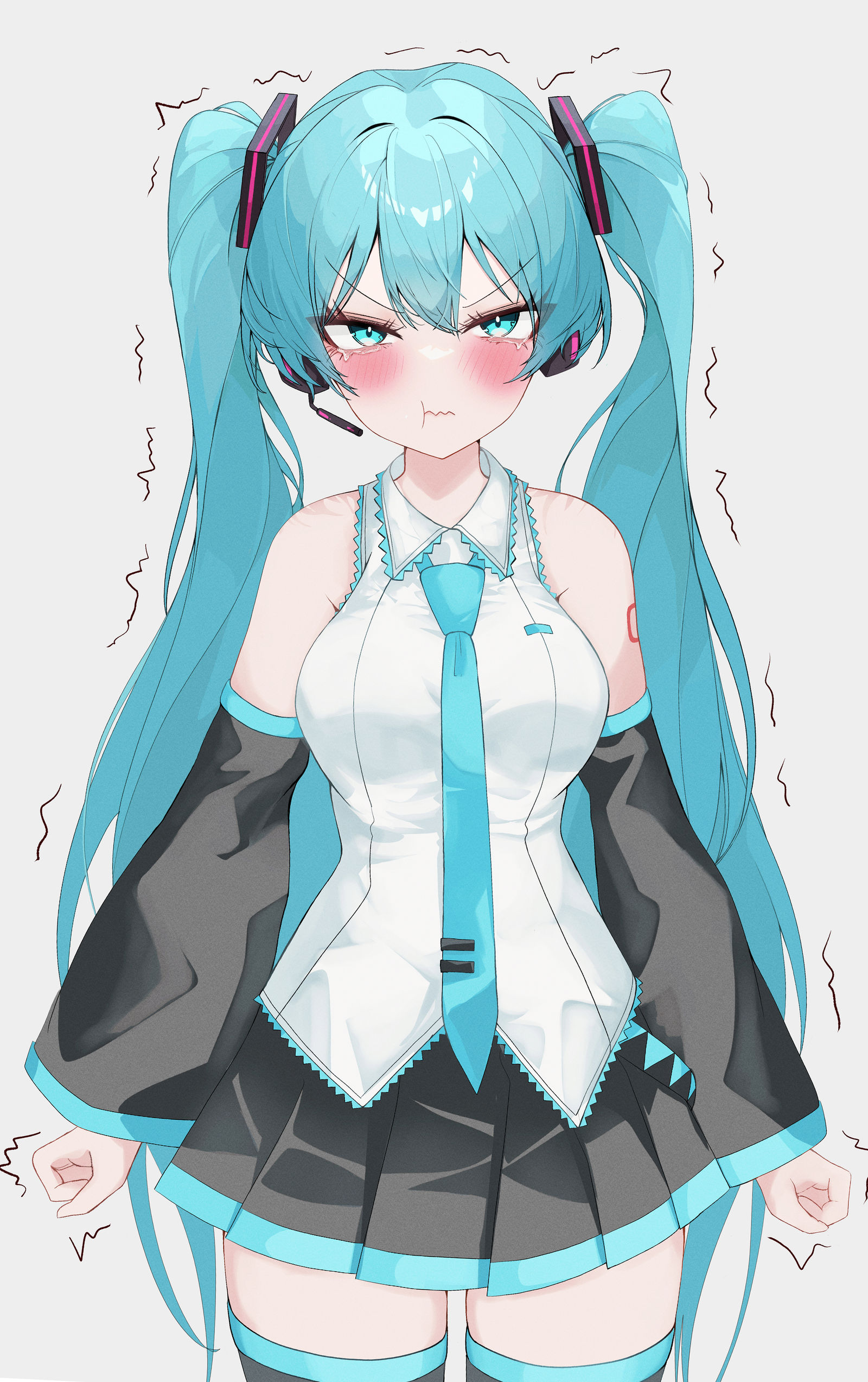 プルプルしてる初音ミクさん头像同人高清图