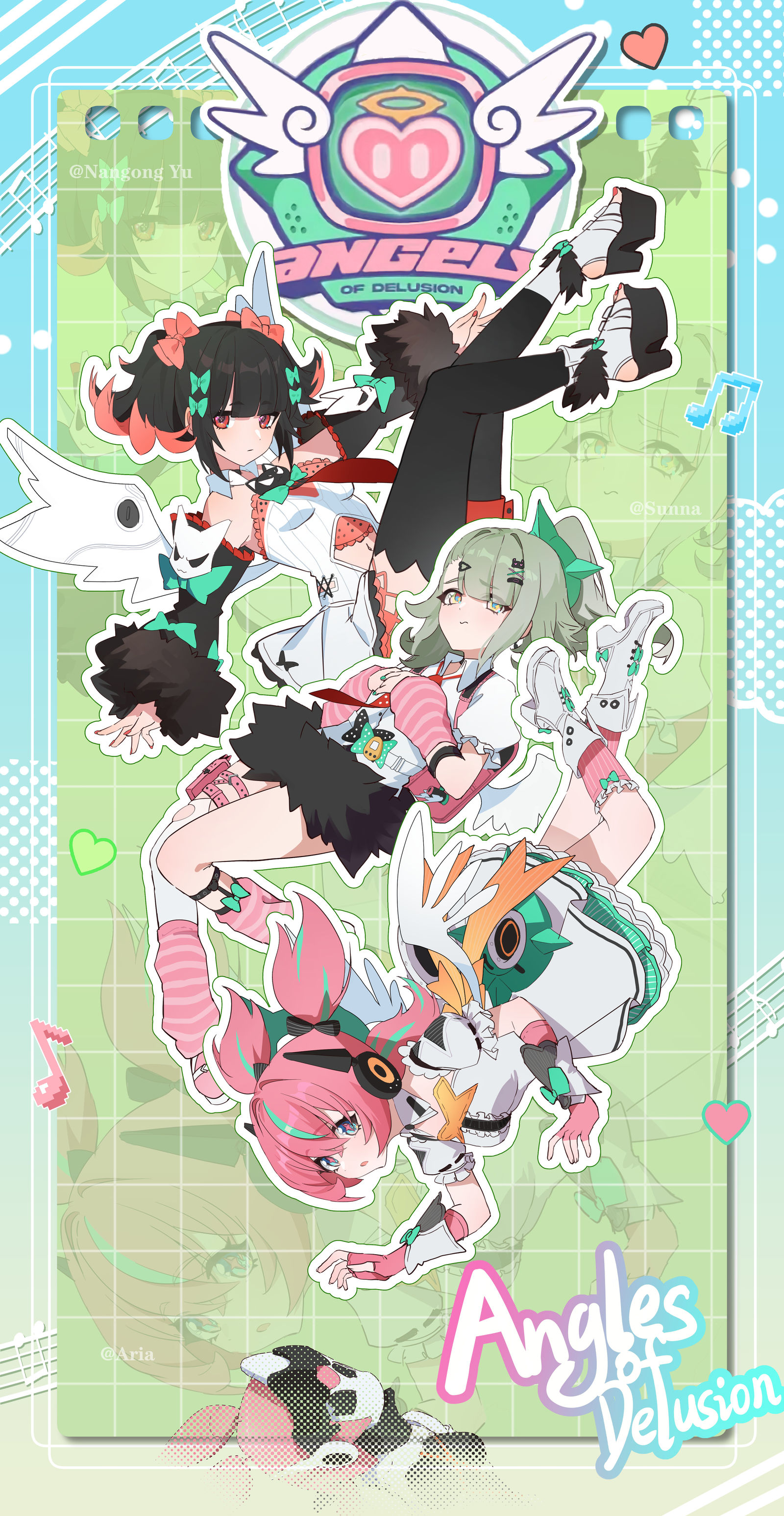 羽翼会载着妄想启航~❤️插画图片壁纸