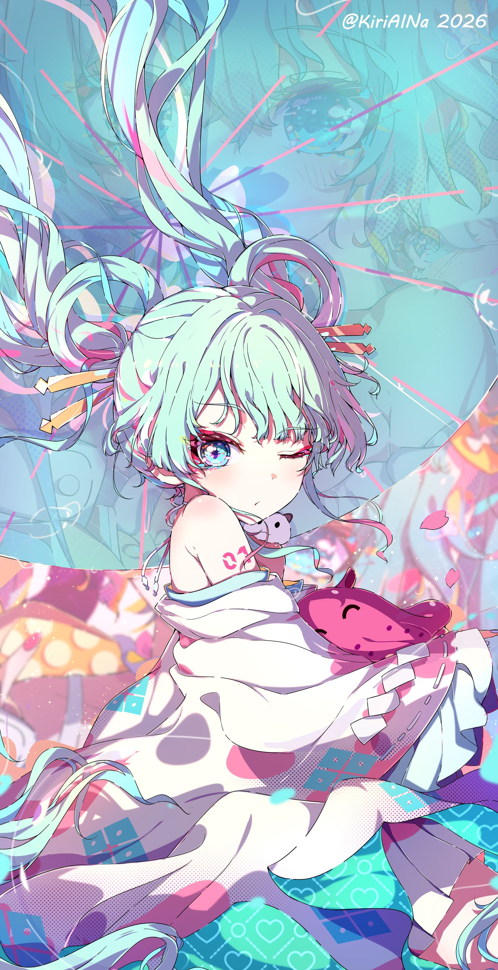 ヤチヨ? 初音?插画图片壁纸