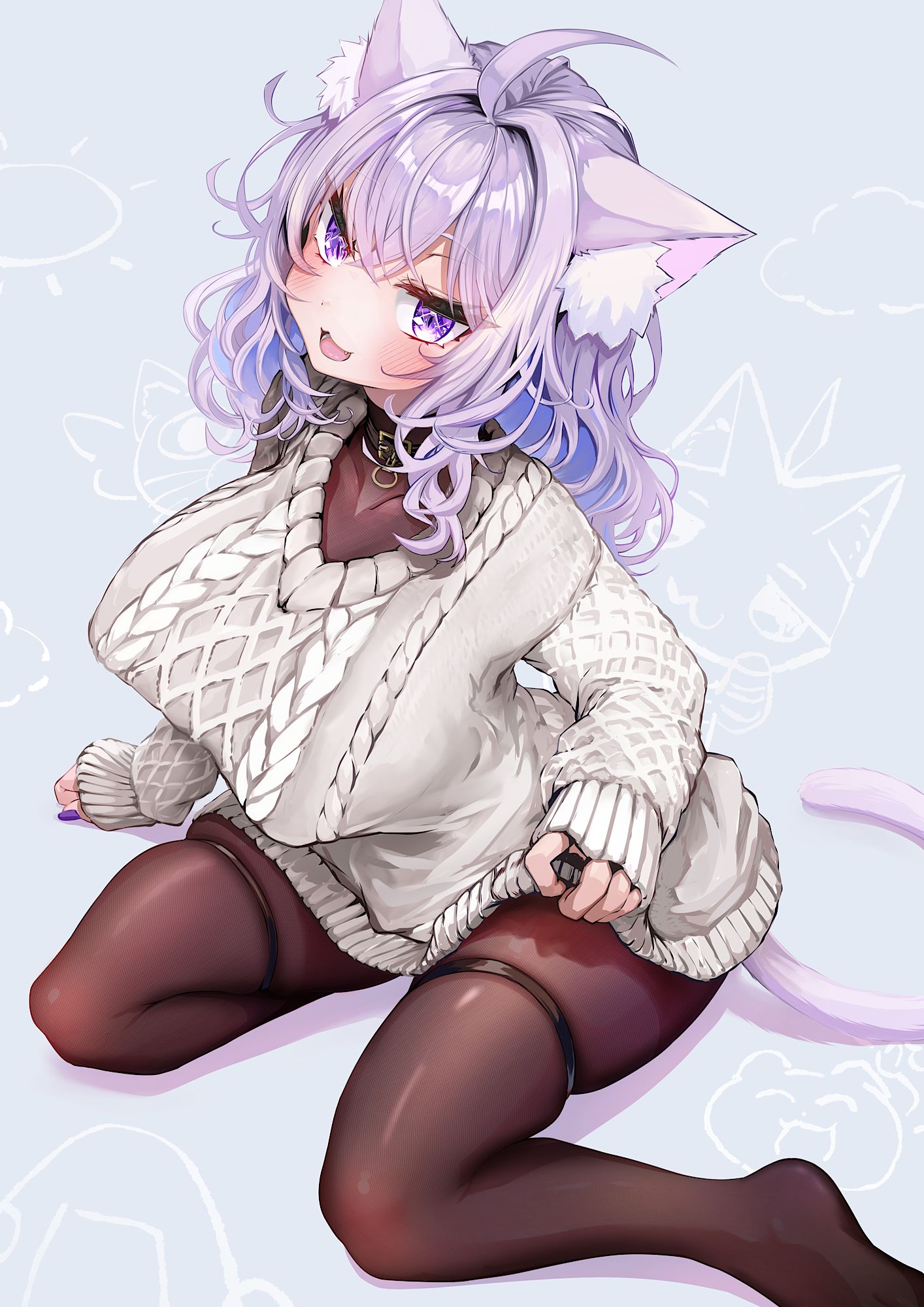 猫又おかゆ　誕生日記念头像同人高清图