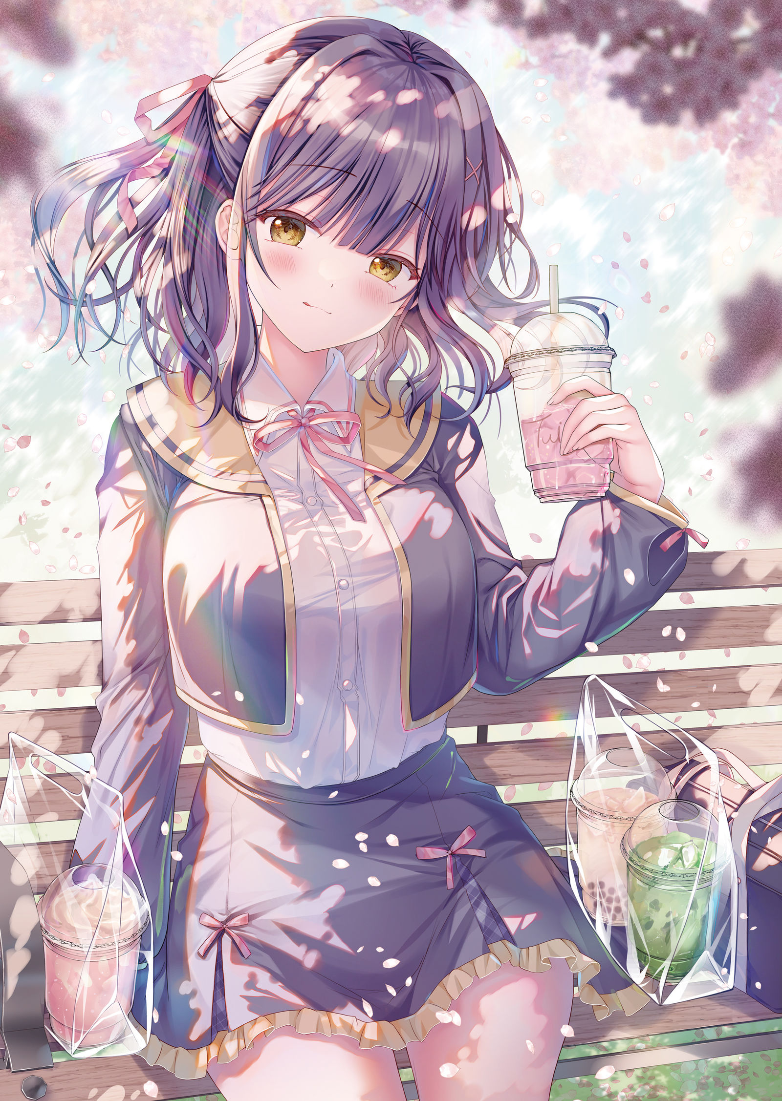 飲みたいの全部買っちゃった。 半分こする？头像同人高清图