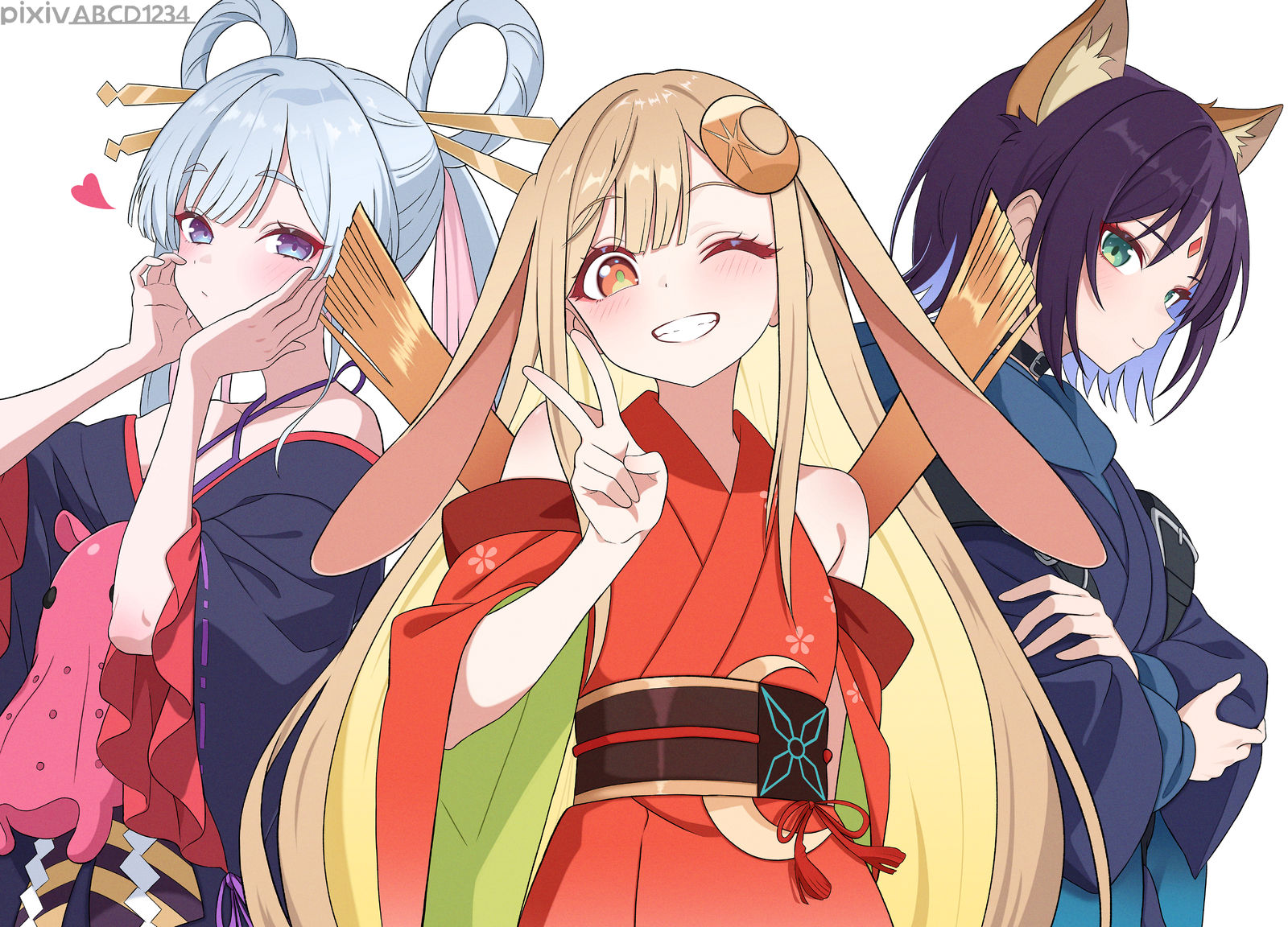 超かぐや姫!_かぐや & 月見ヤチヨ & 酒寄彩葉头像同人高清图