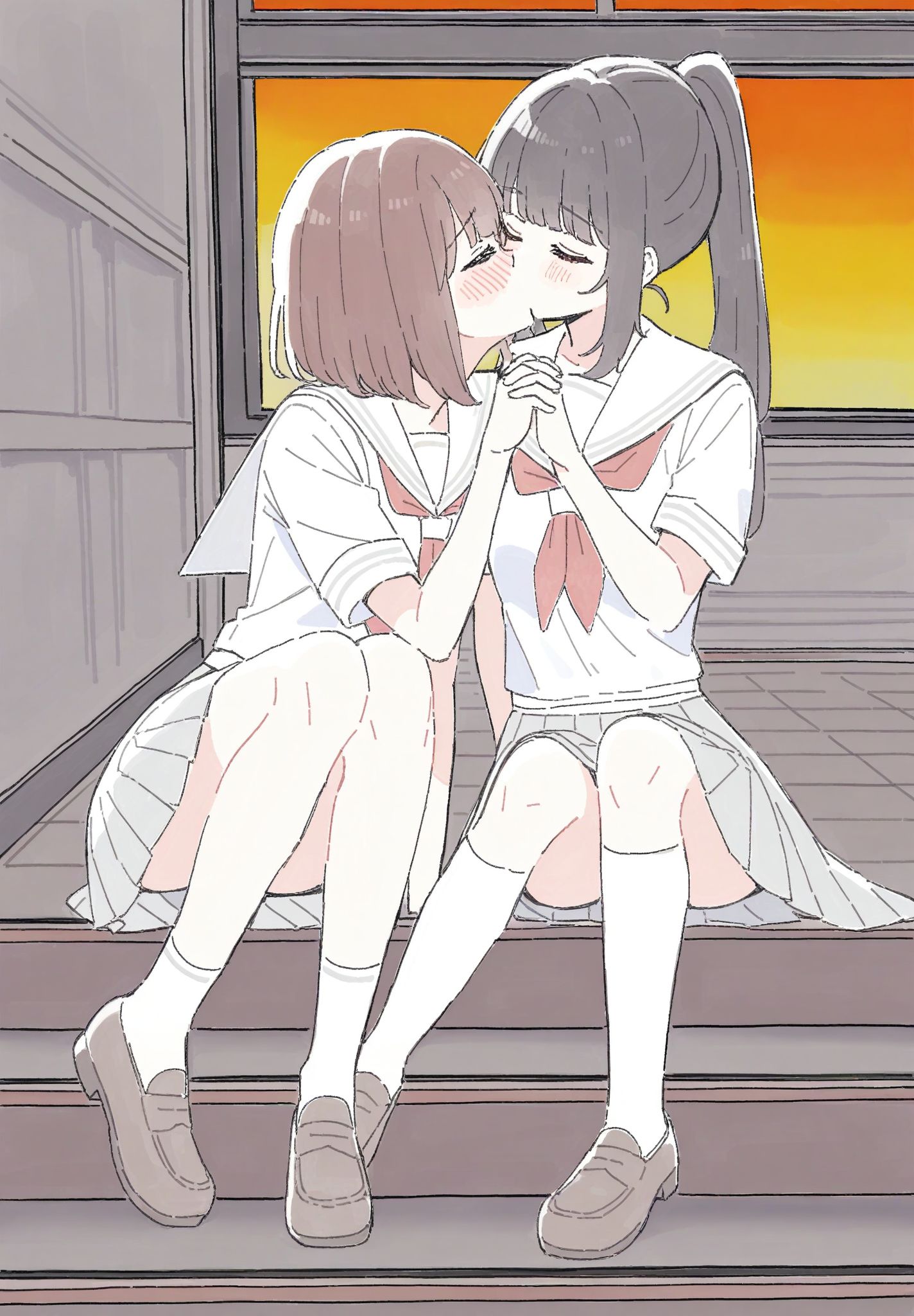 放課後百合キス头像同人高清图