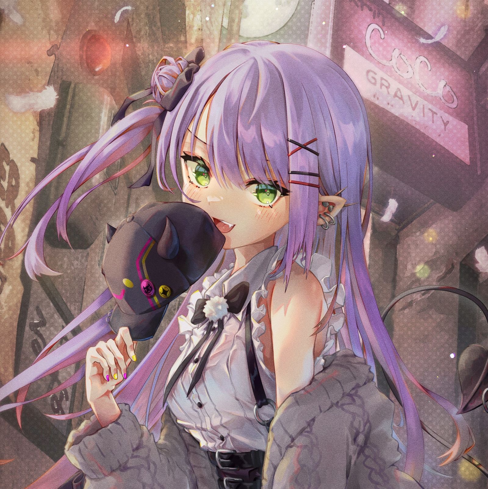 天使のような悪魔の微笑み 　常闇トワ：Towa Tokoyami头像同人高清图