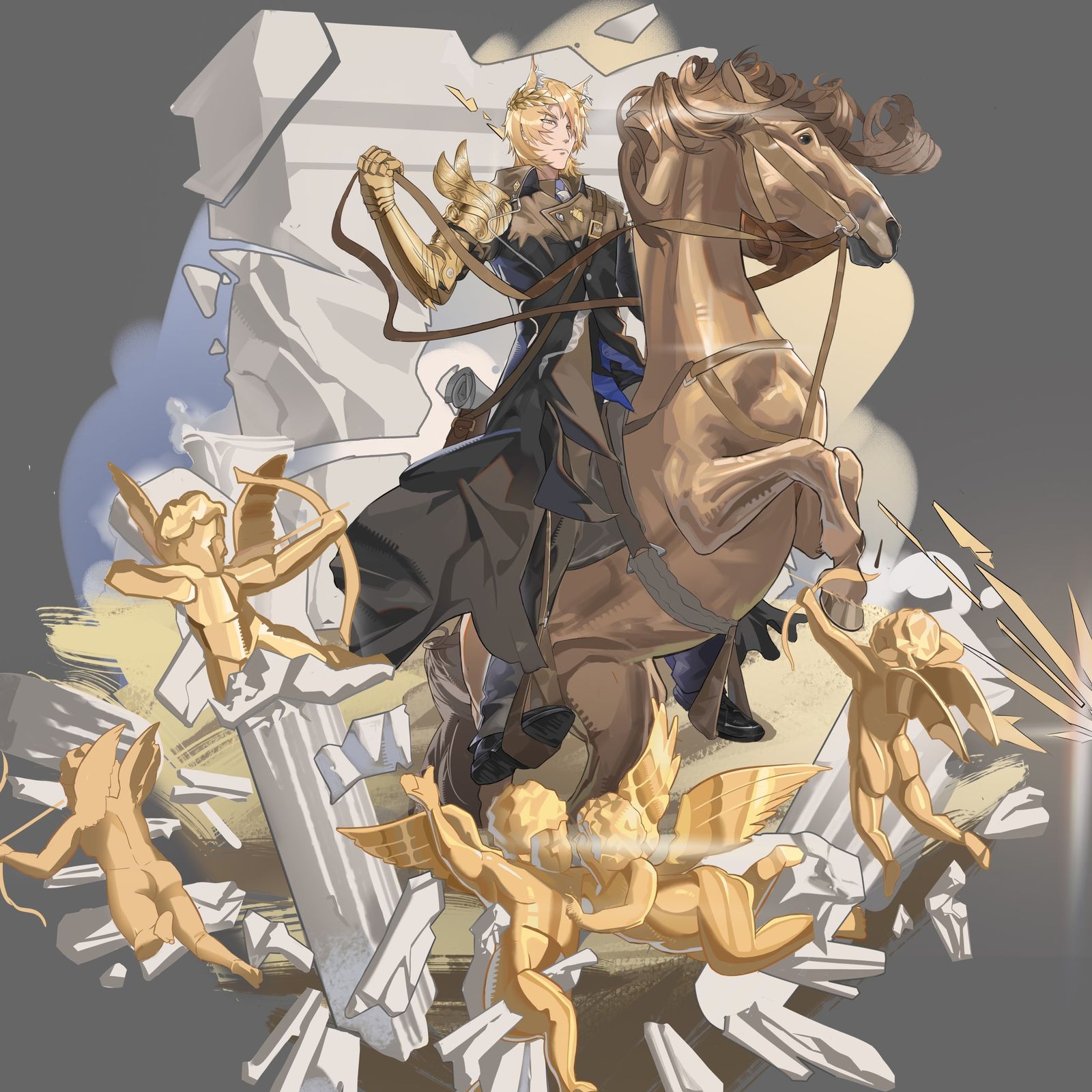 明日方舟二创，玛恩纳头像同人高清图