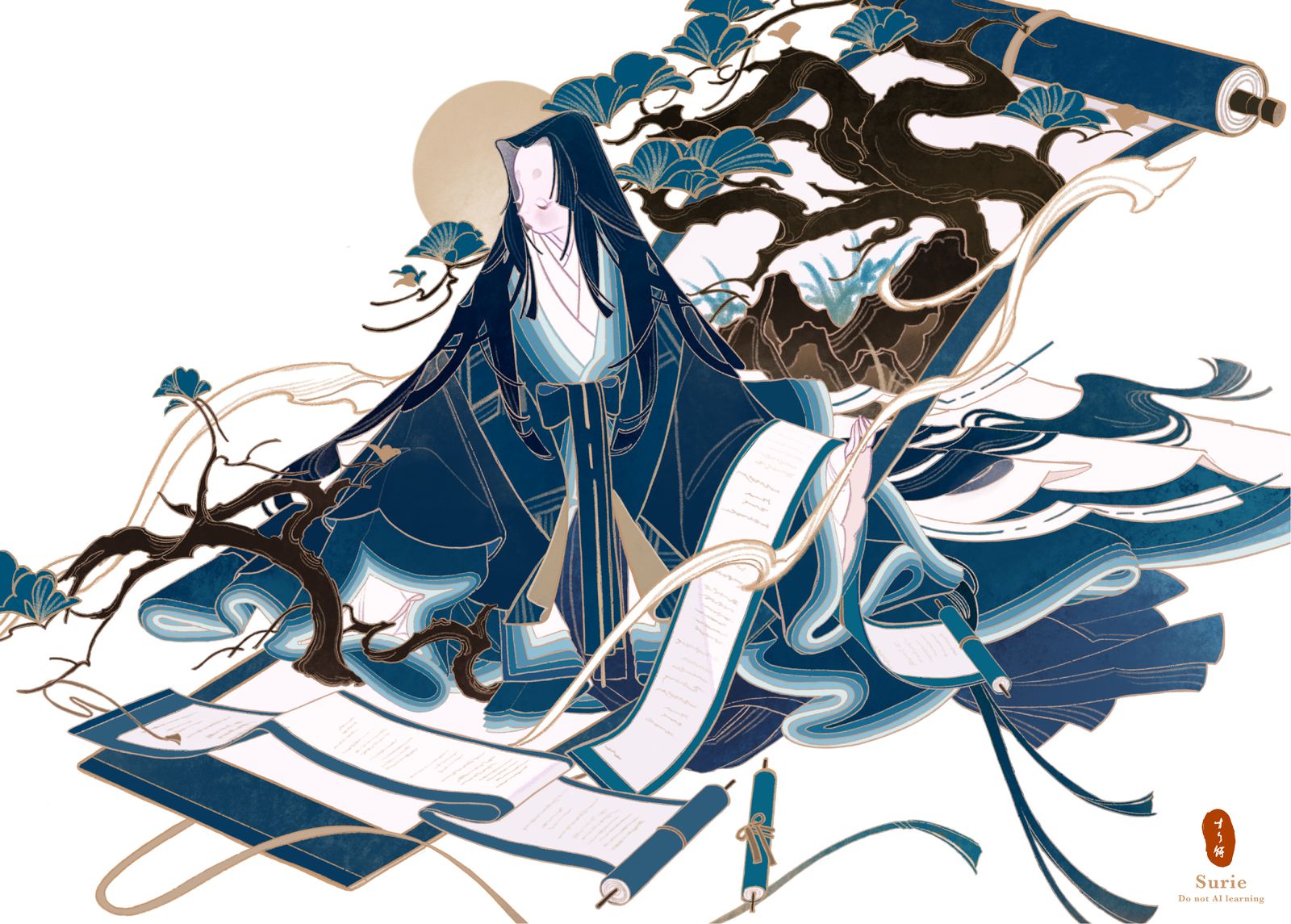 物語るもの插画图片壁纸