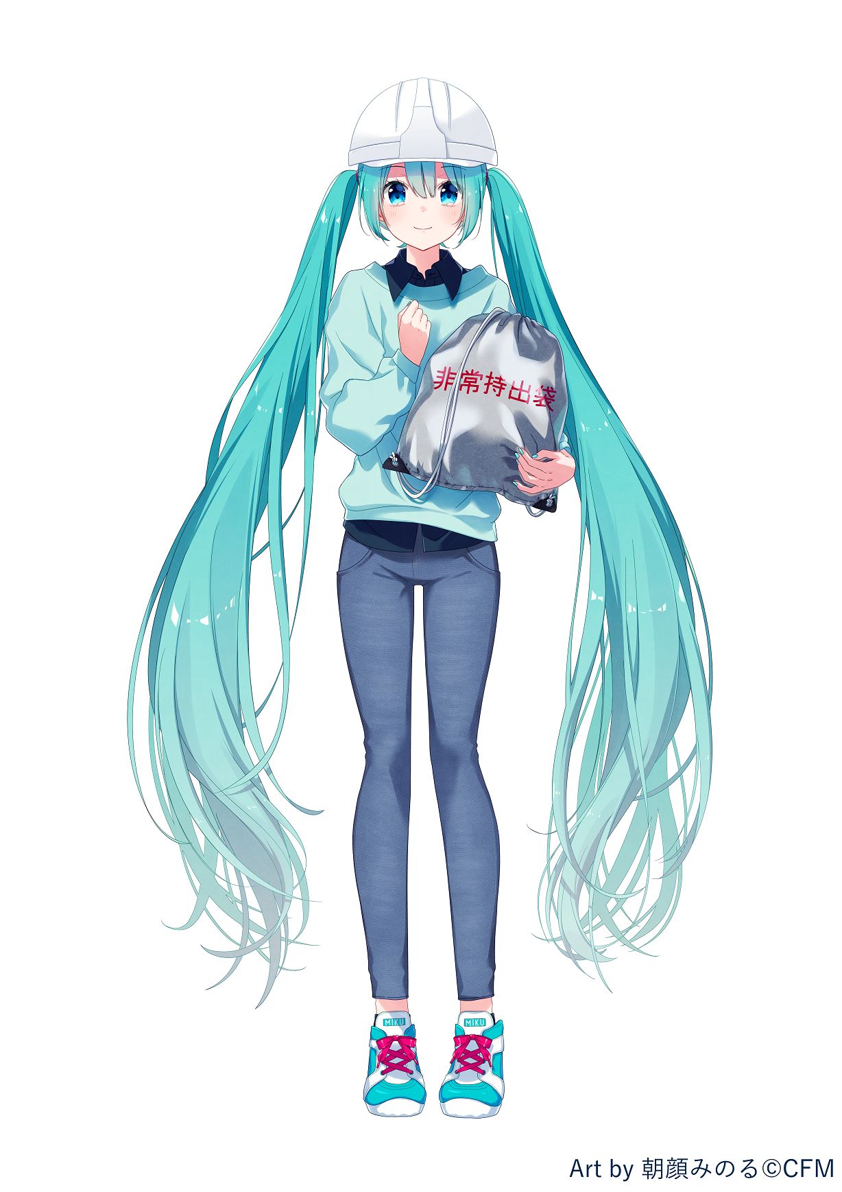 初音ミク 防災グッズ头像同人高清图