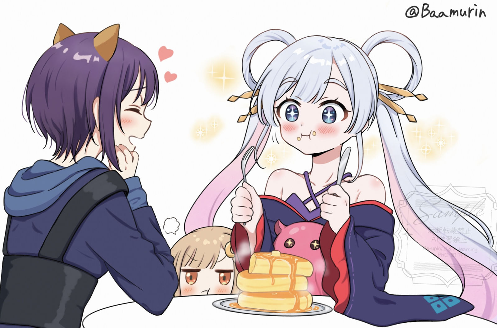 あまいものが食べたい！插画图片壁纸