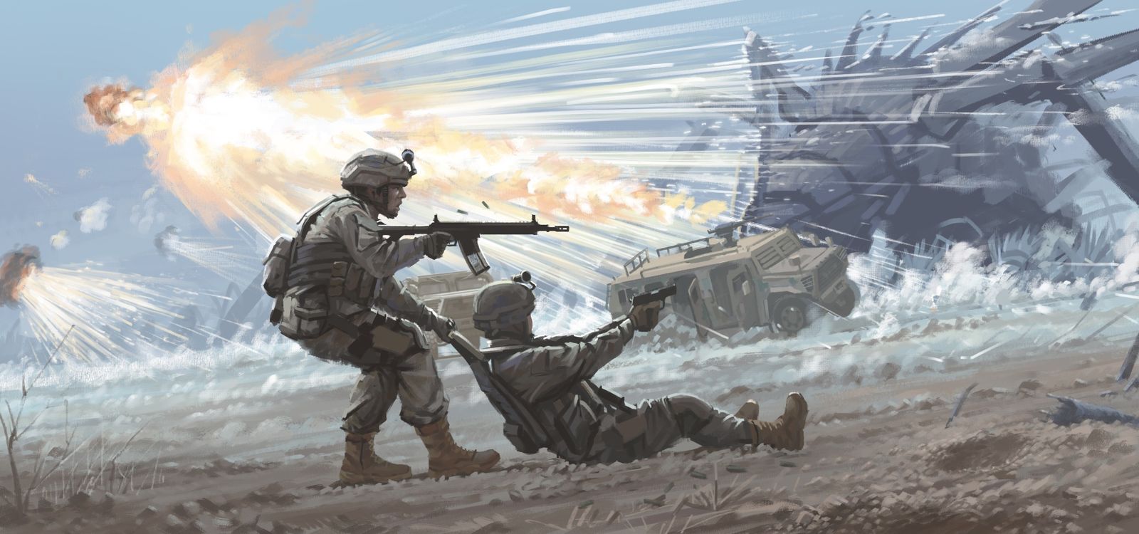 只要男人才能懂这一刻的震撼，解放军大战外星人系列头像同人高清图