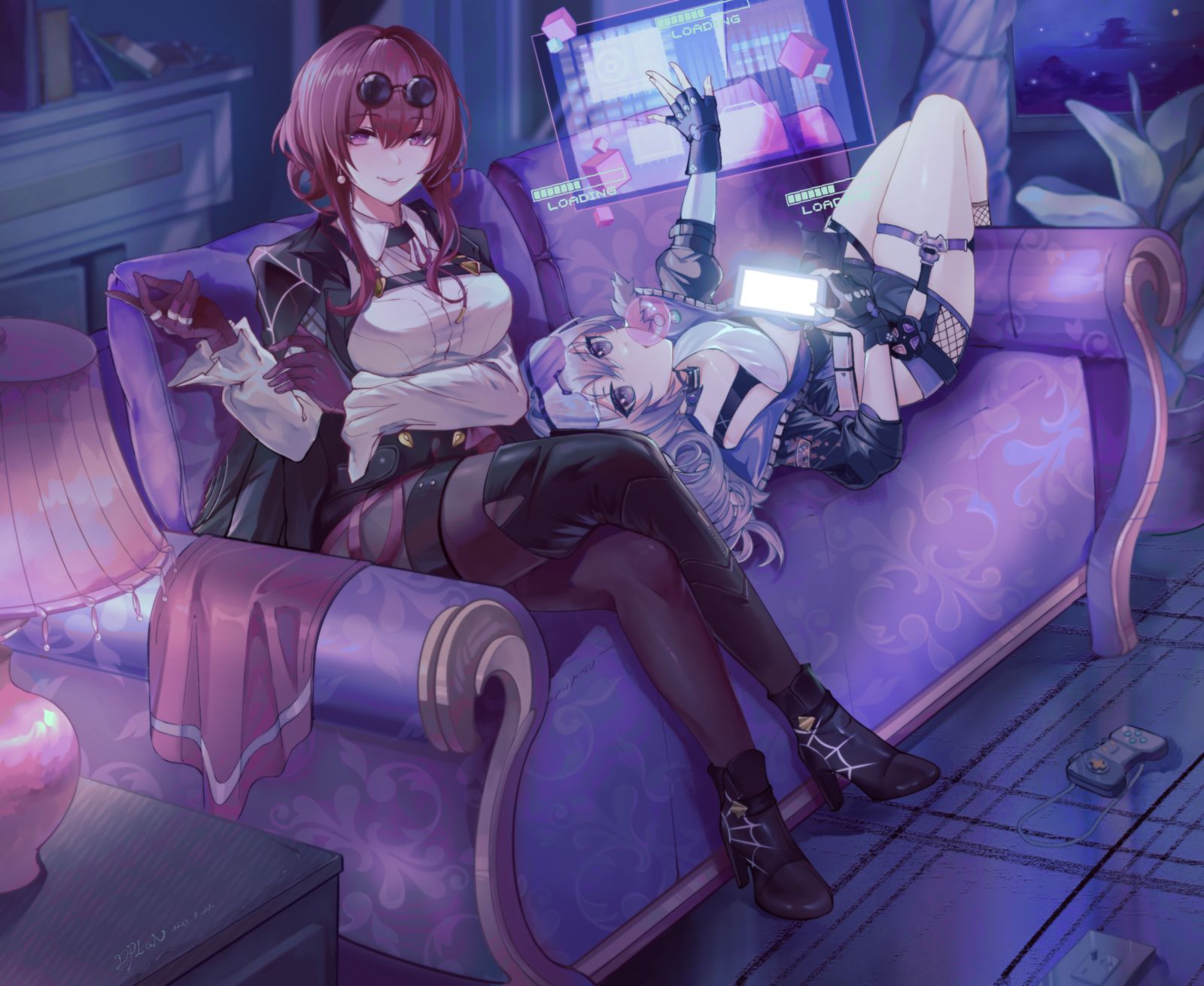 卡芙卡和银狼的夜生活 头像同人高清图